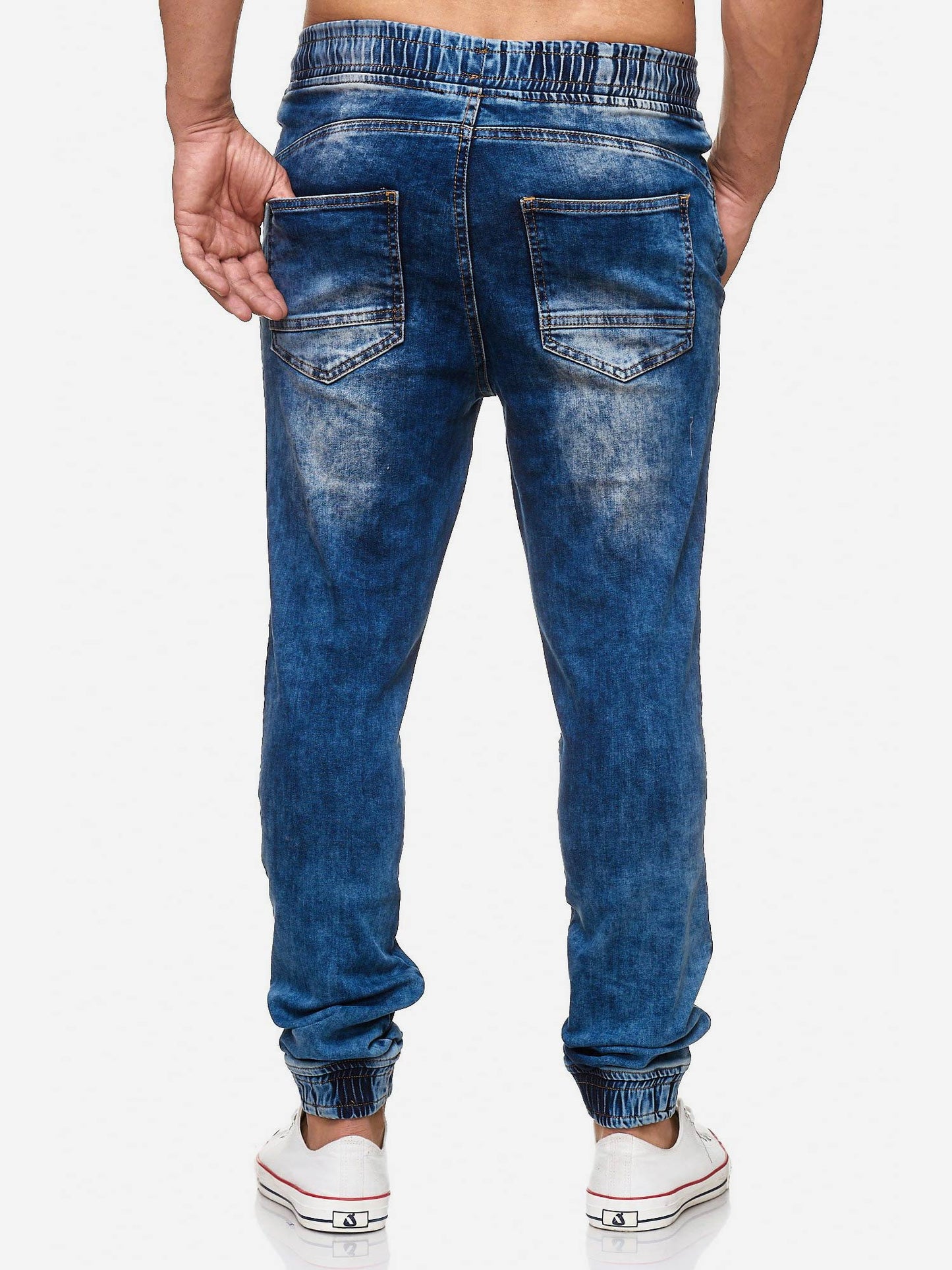 Tazzio Herren Jeans Regular Fit im Biker Jogger-Stil 16505