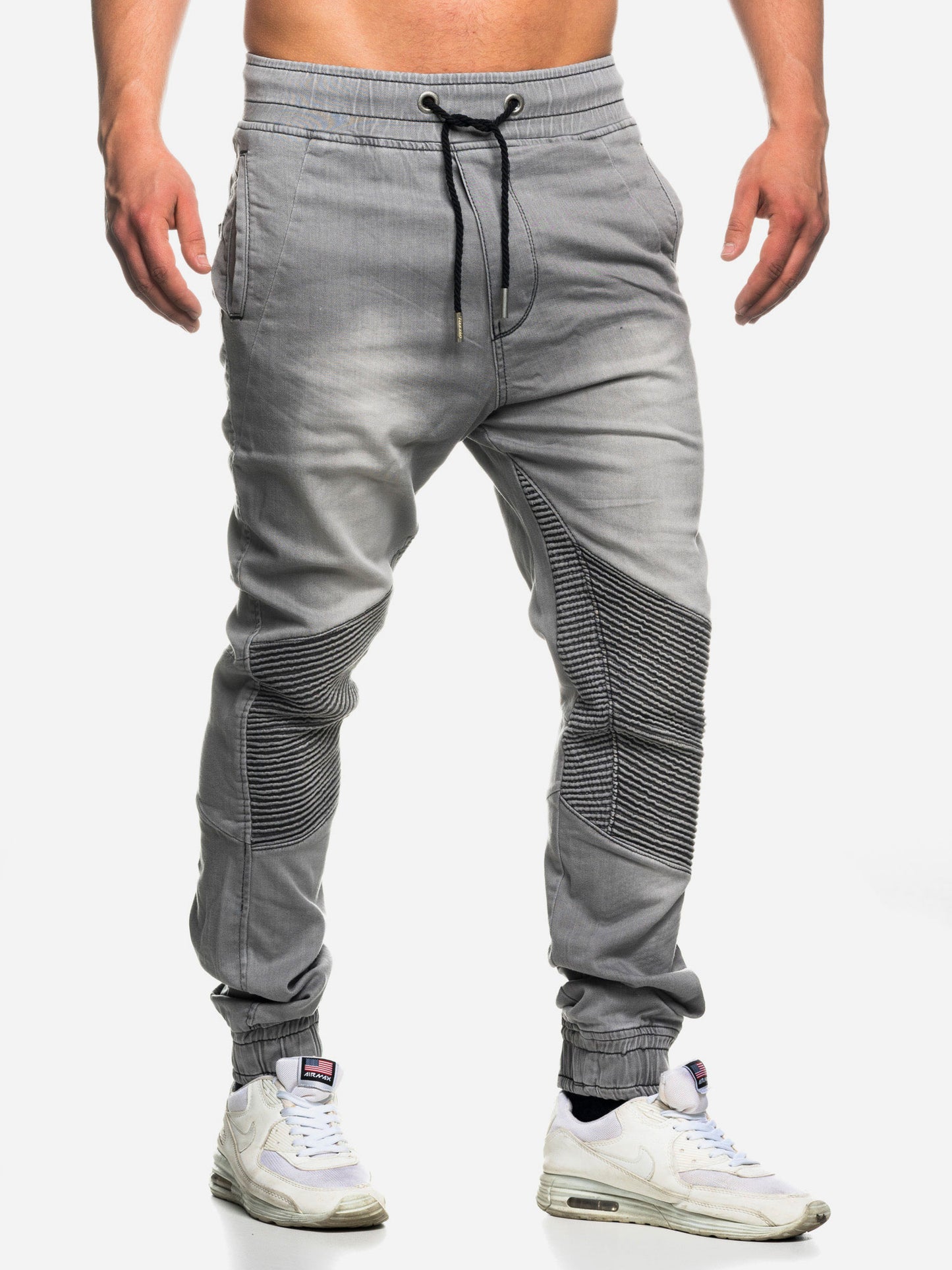 Tazzio Herren Jeans Regular Fit im Biker Jogger-Stil 16505