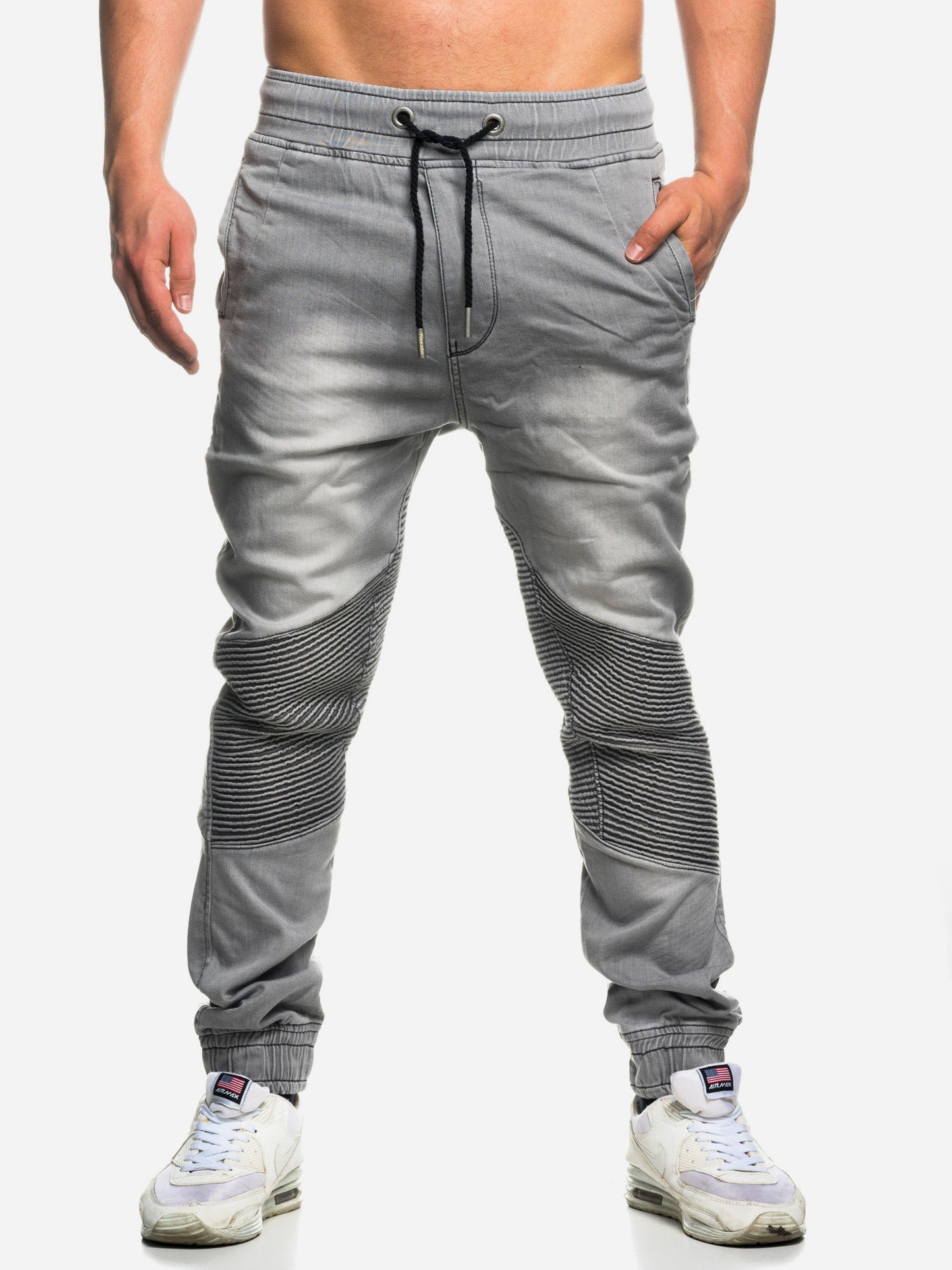Tazzio Herren Jeans Regular Fit im Biker Jogger-Stil 16505