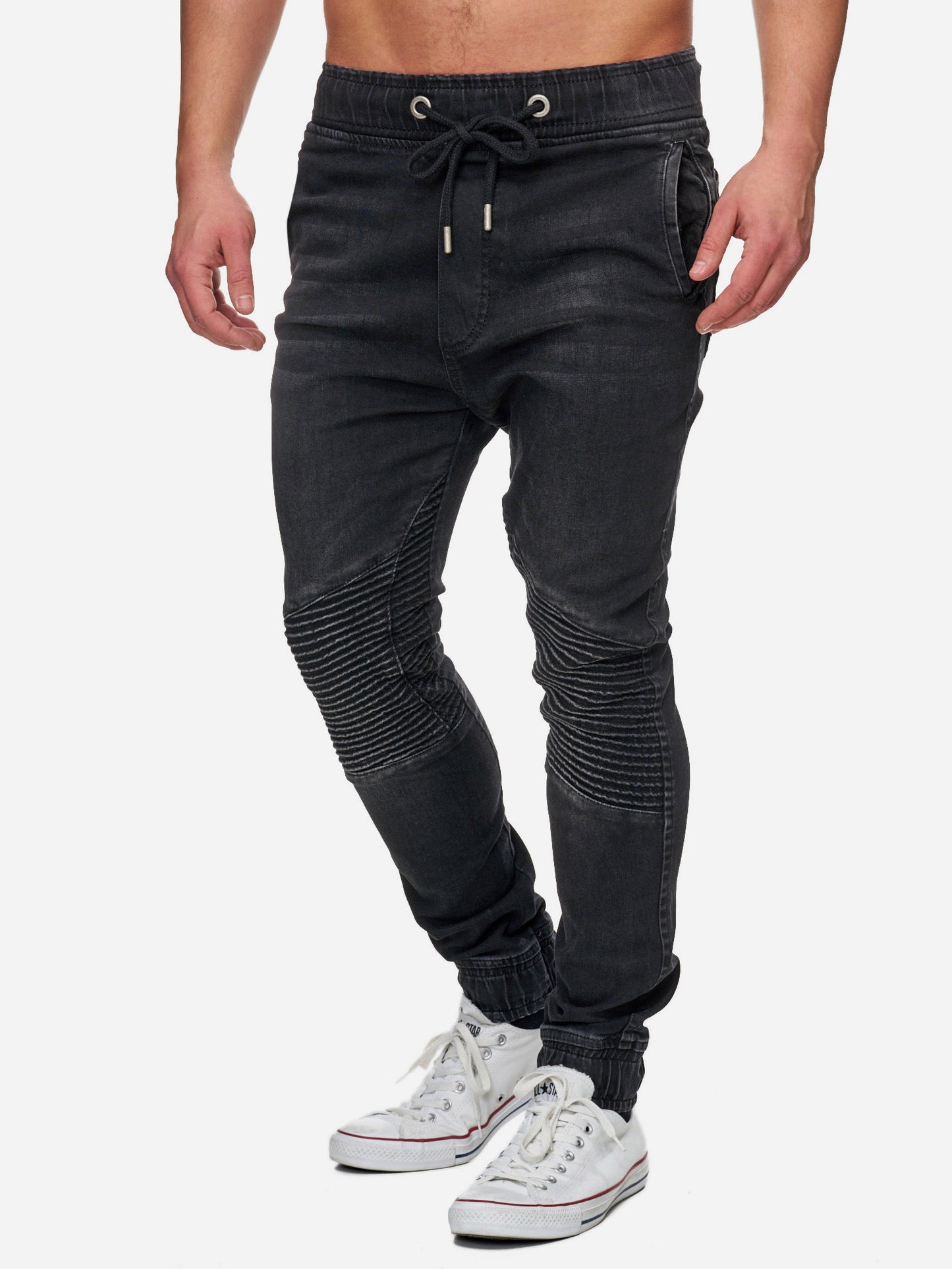 Tazzio Herren Jeans Regular Fit im Biker Jogger-Stil 16505