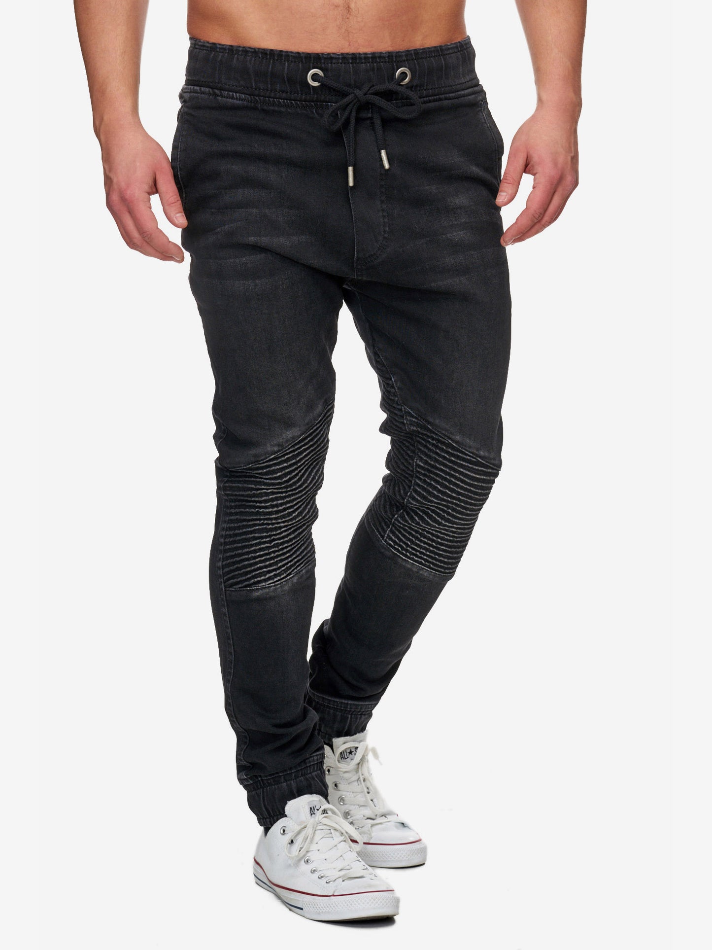 Tazzio Herren Jeans Regular Fit im Biker Jogger-Stil 16505