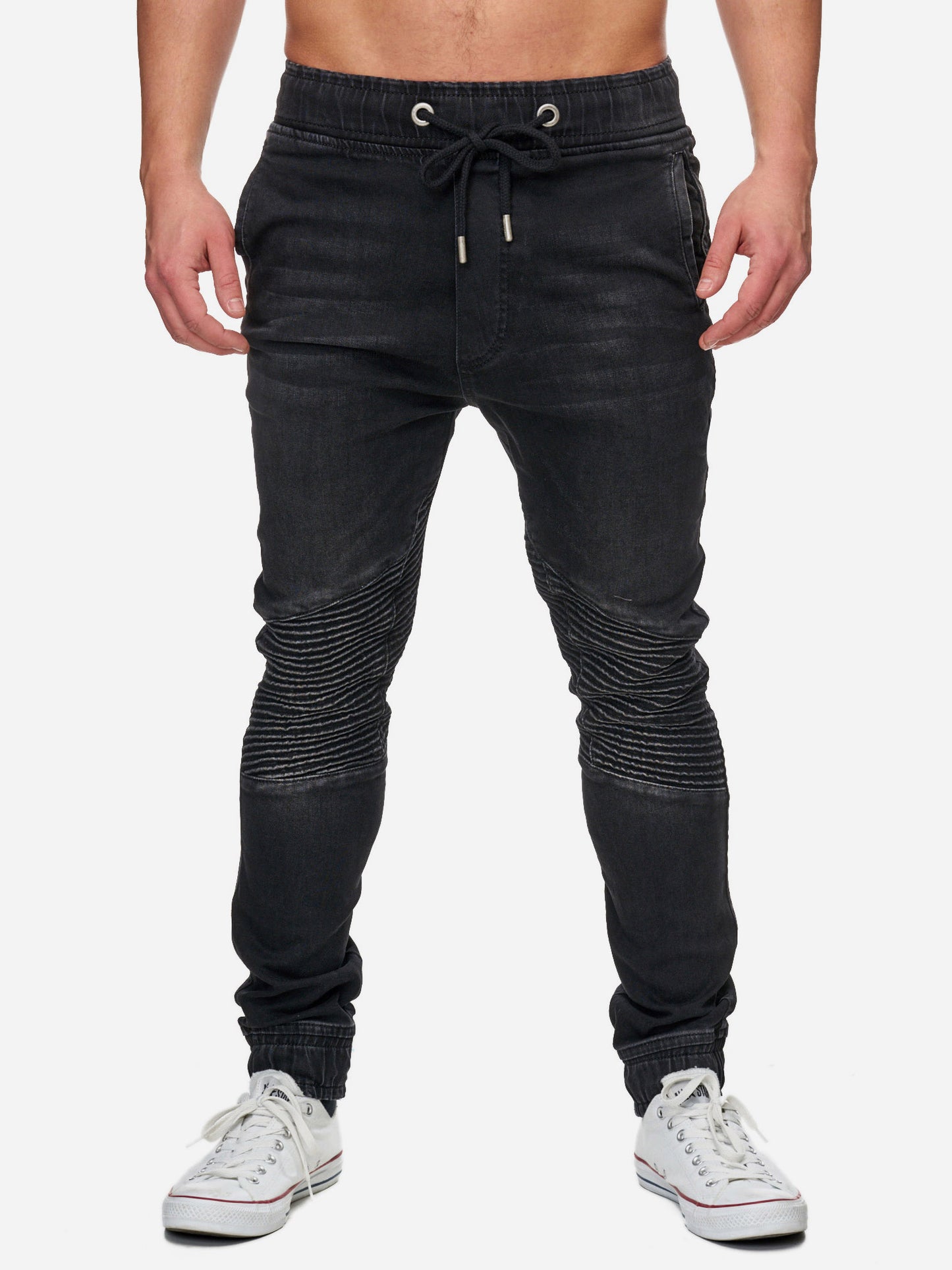 Tazzio Herren Jeans Regular Fit im Biker Jogger-Stil 16505