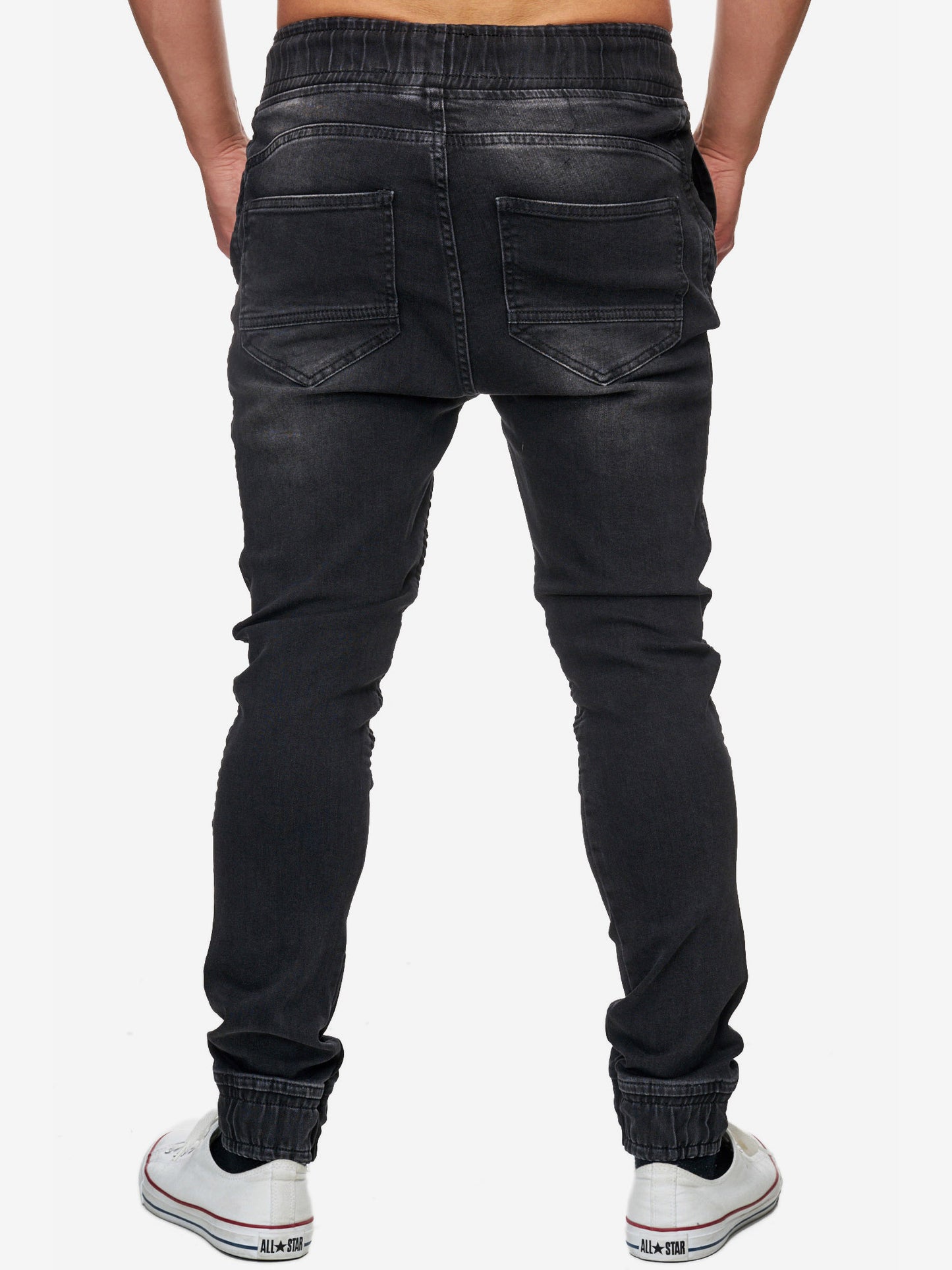 Tazzio Herren Jeans Regular Fit im Biker Jogger-Stil 16505
