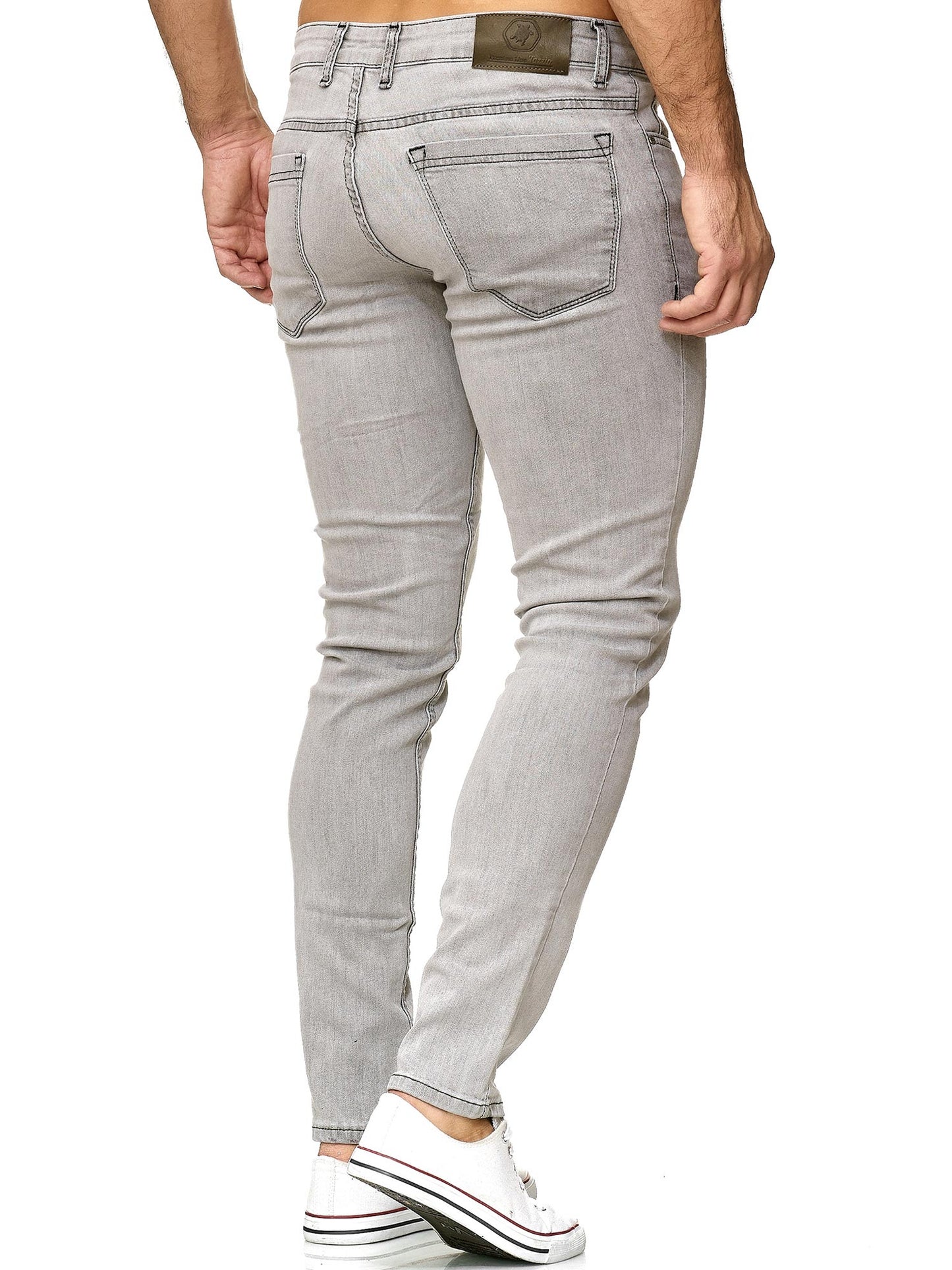 Tazzio Herren Jeans Slim Fit 16533 Grau