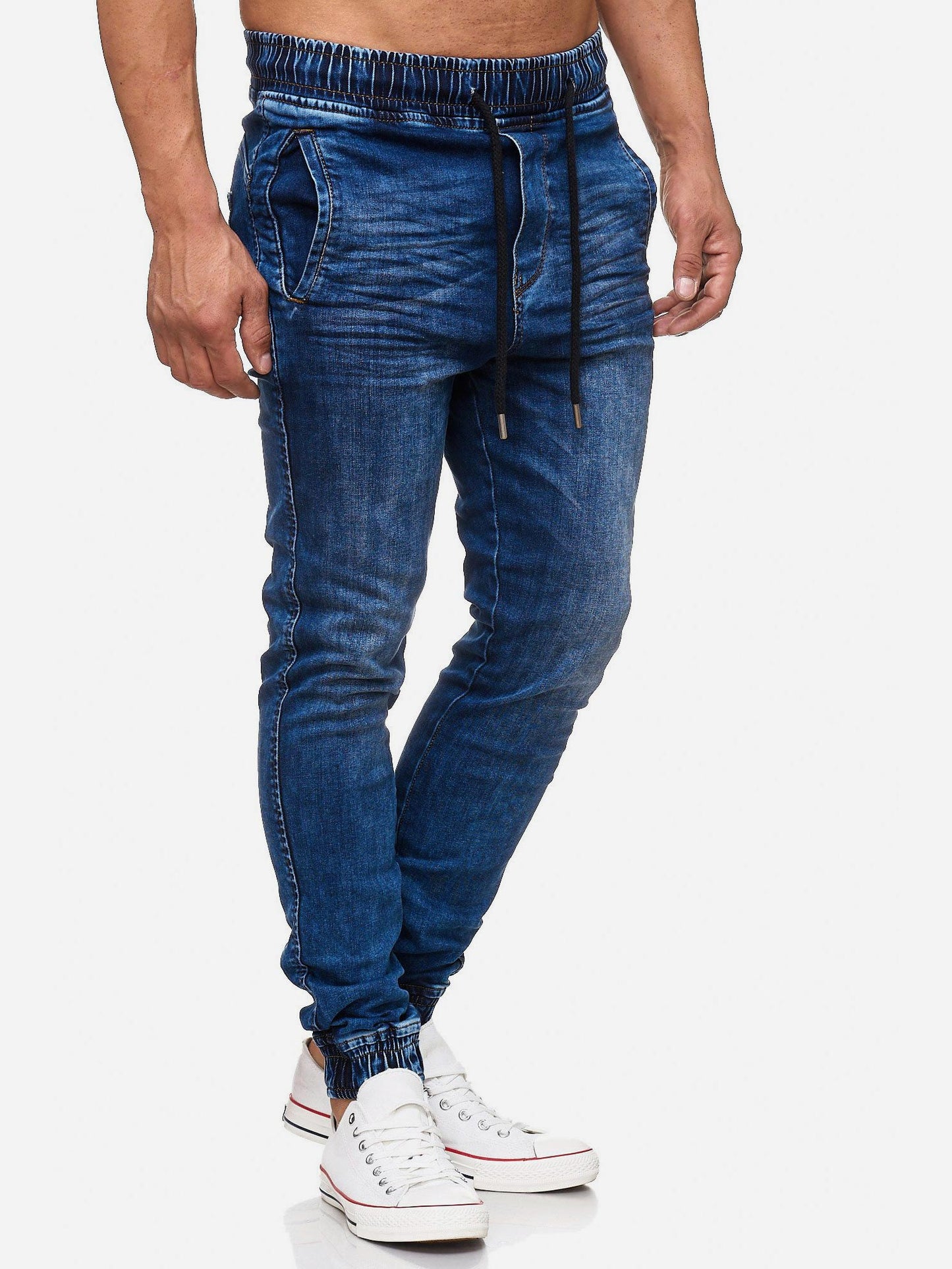 Tazzio Herren Jeans Regular Fit im Jogger-Stil 17504