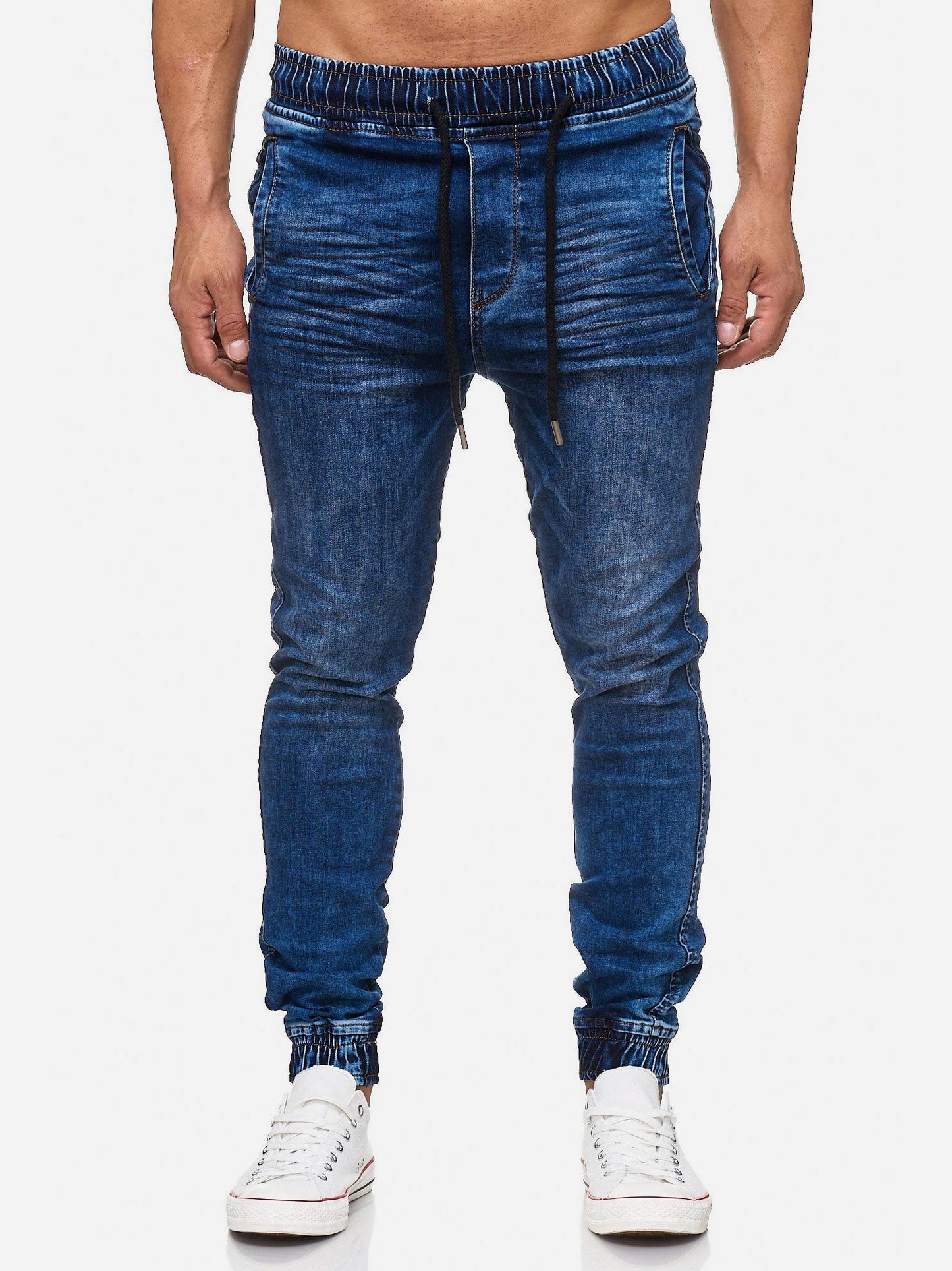 Tazzio Herren Jeans Regular Fit im Jogger-Stil 17504