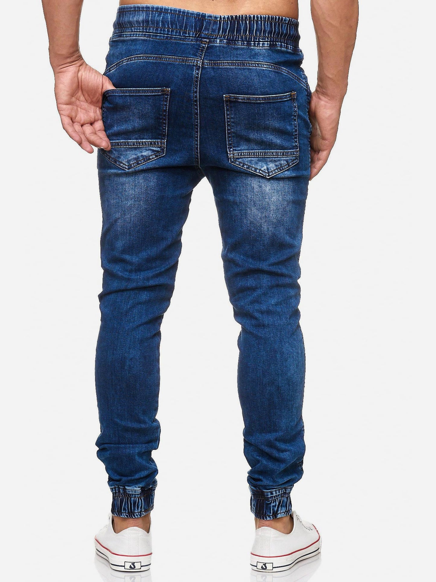 Tazzio Herren Jeans Regular Fit im Jogger-Stil 17504