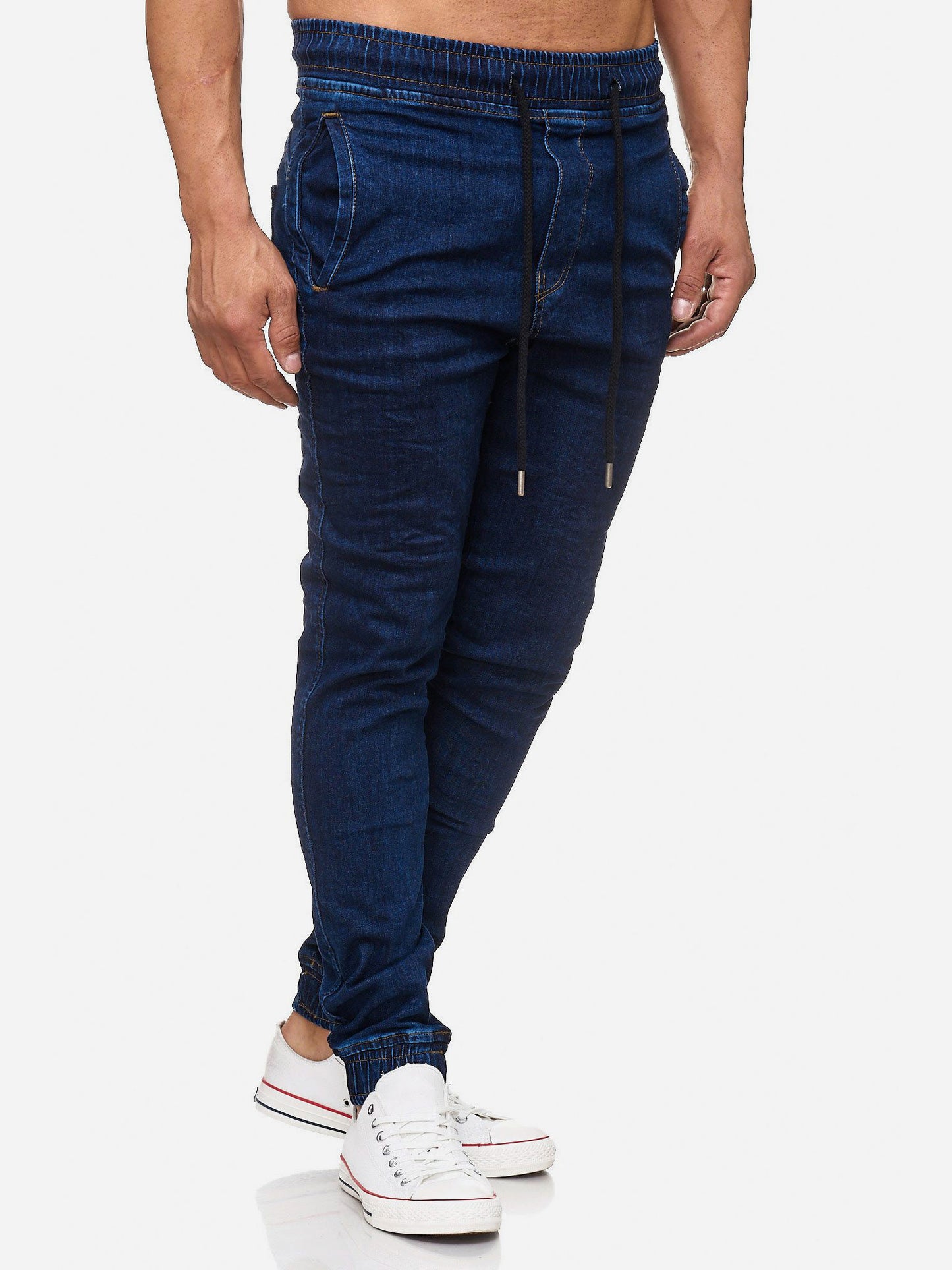 Tazzio Herren Jeans Regular Fit im Jogger-Stil 17504