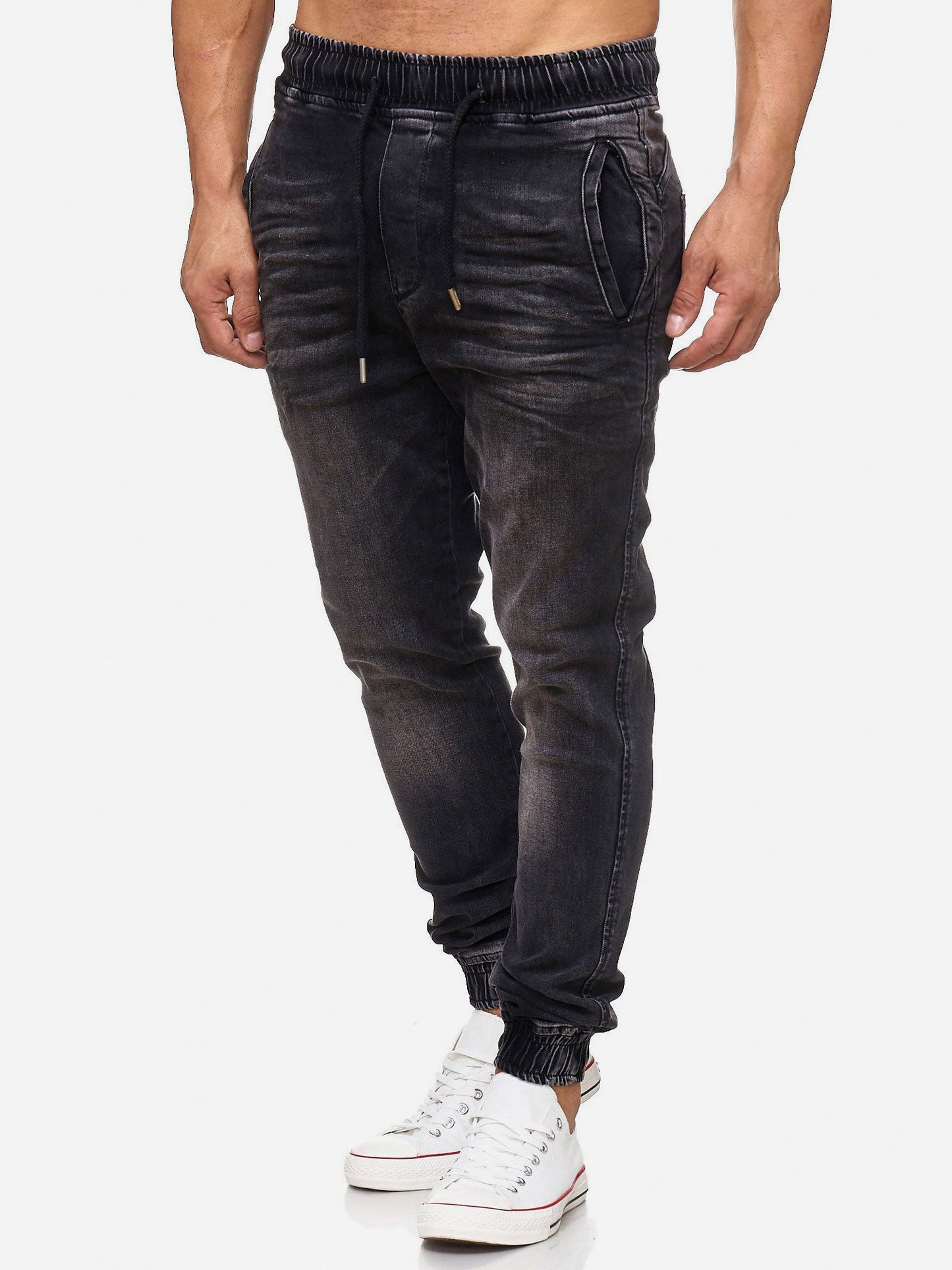 Tazzio Herren Jeans Regular Fit im Jogger-Stil 17504