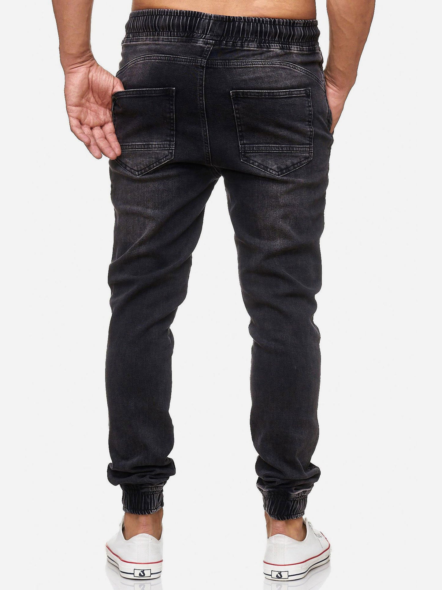 Tazzio Herren Jeans Regular Fit im Jogger-Stil 17504