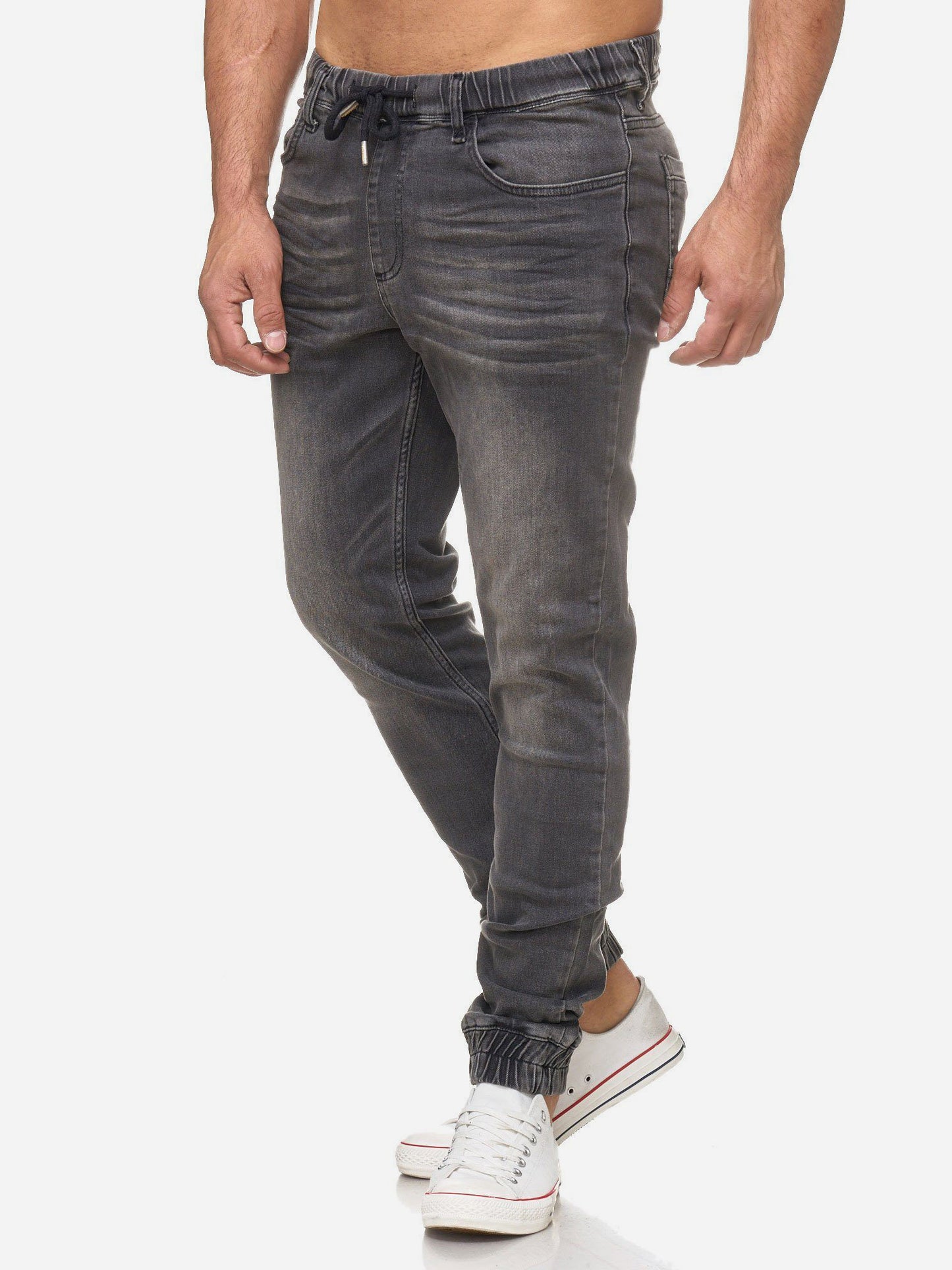 Tazzio Herren Jeans Regular Fit im Jogger-Stil 17506