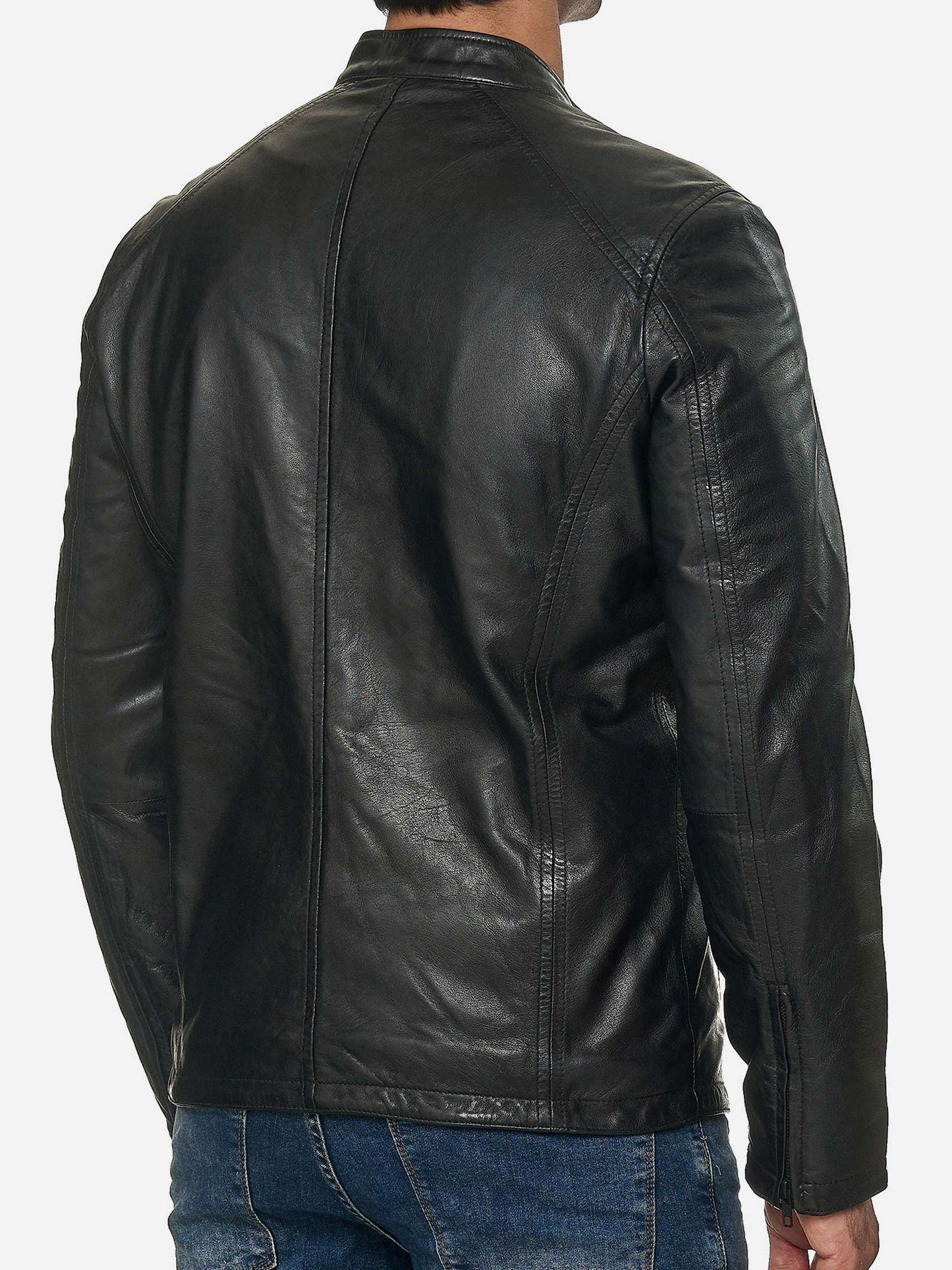 Tazzio Herren Jacke Lederjacke Echtleder 19707