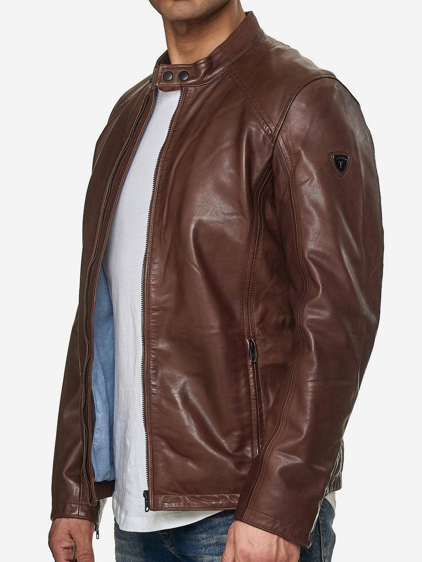 Tazzio Herren Jacke Lederjacke Echtleder 19707