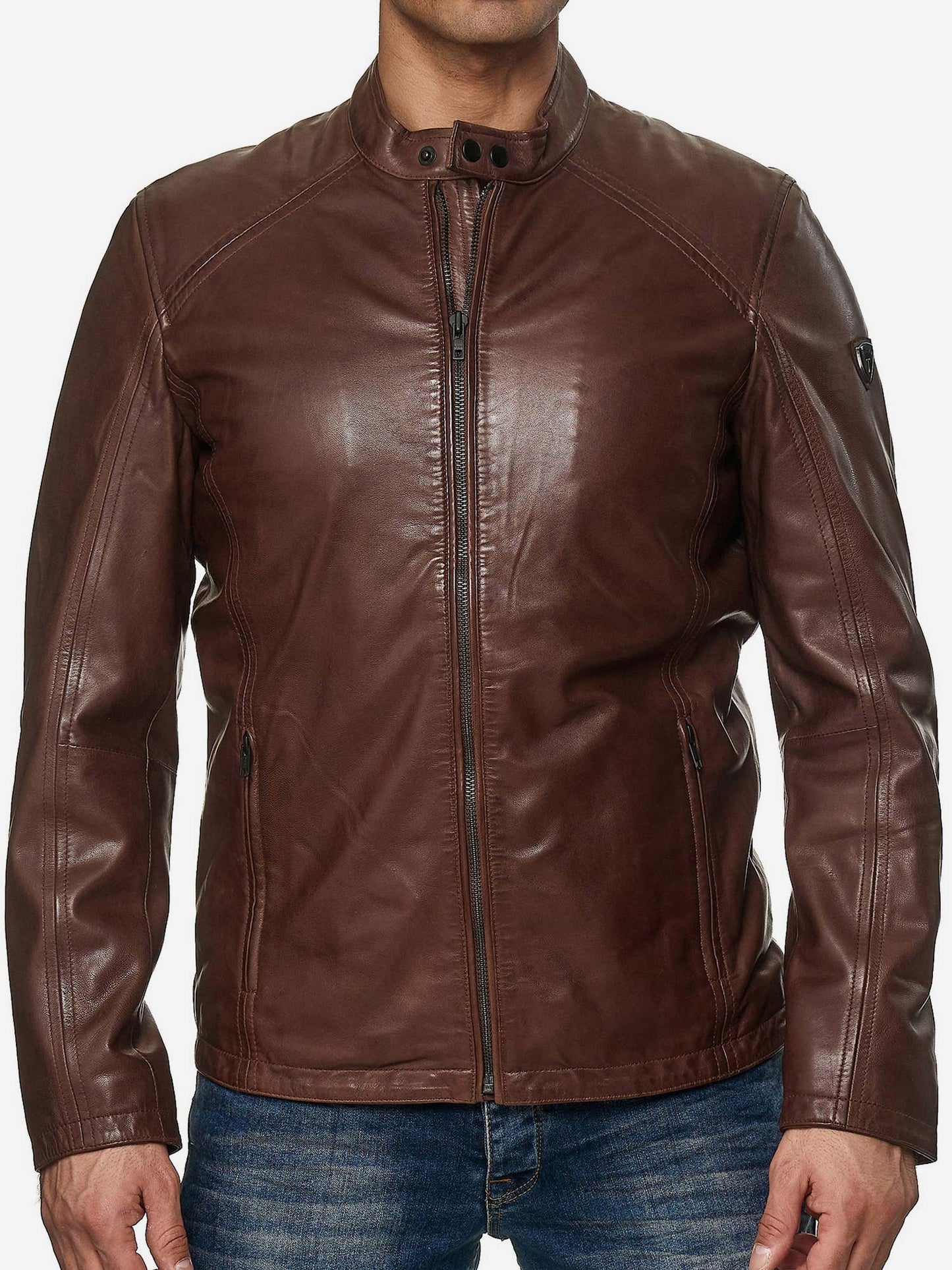 Tazzio Herren Jacke Lederjacke Echtleder 19707