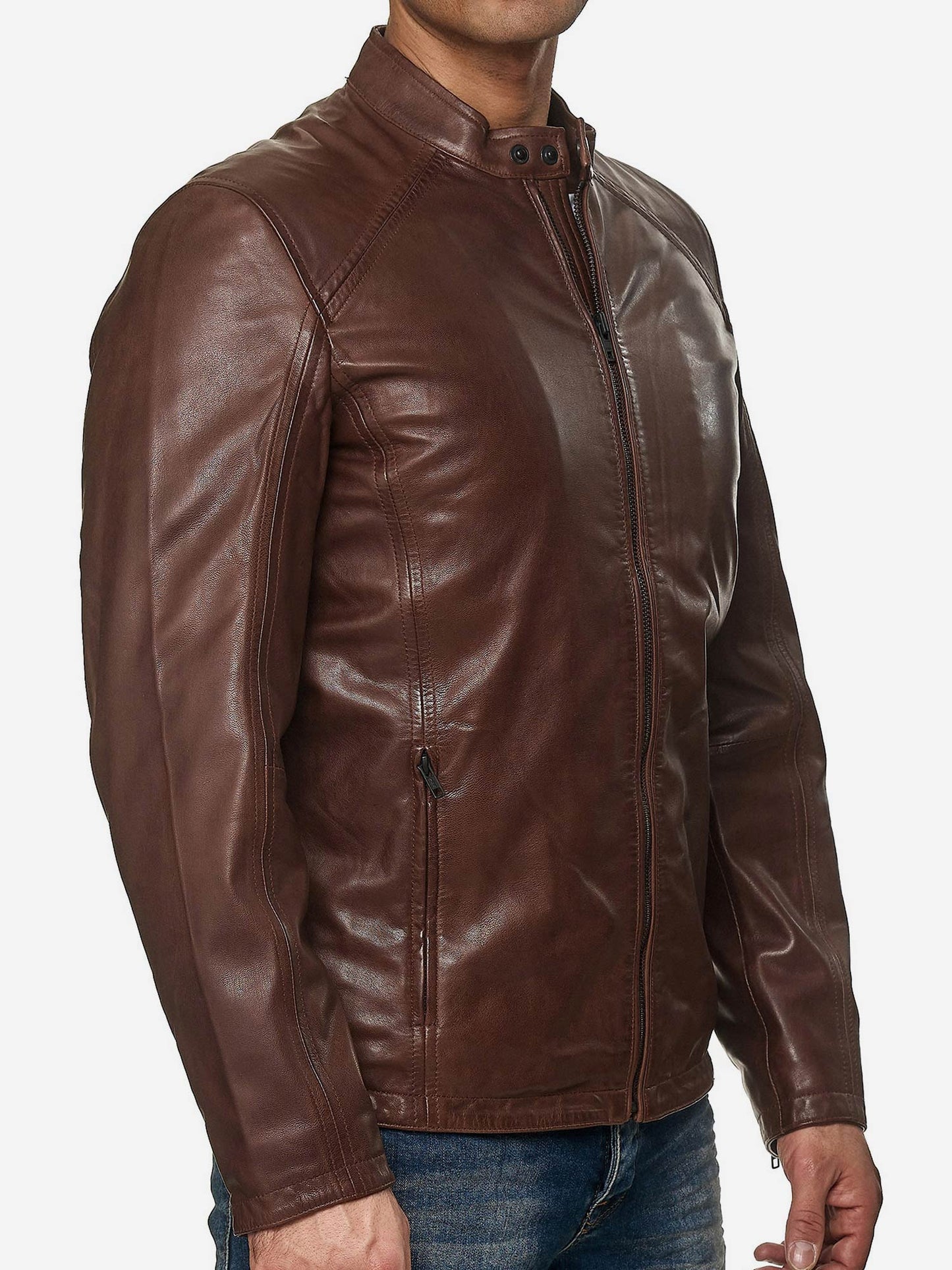 Tazzio Herren Jacke Lederjacke Echtleder 19707