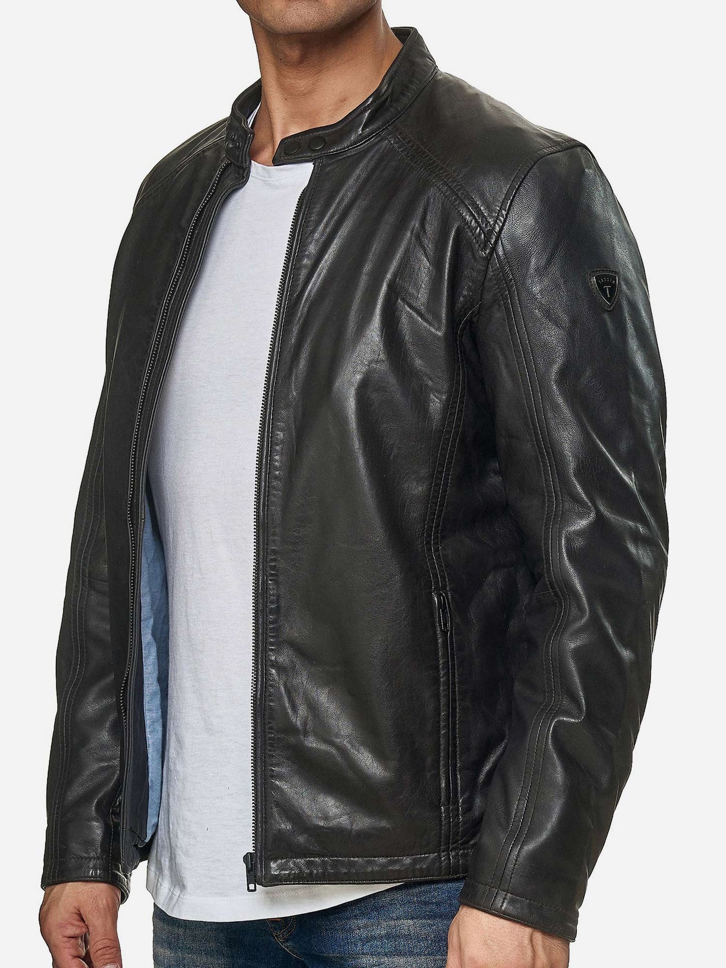 Tazzio Herren Jacke Lederjacke Echtleder 19707