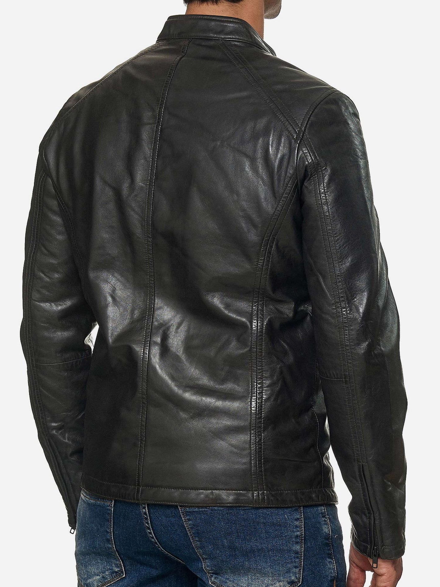 Tazzio Herren Jacke Lederjacke Echtleder 19707