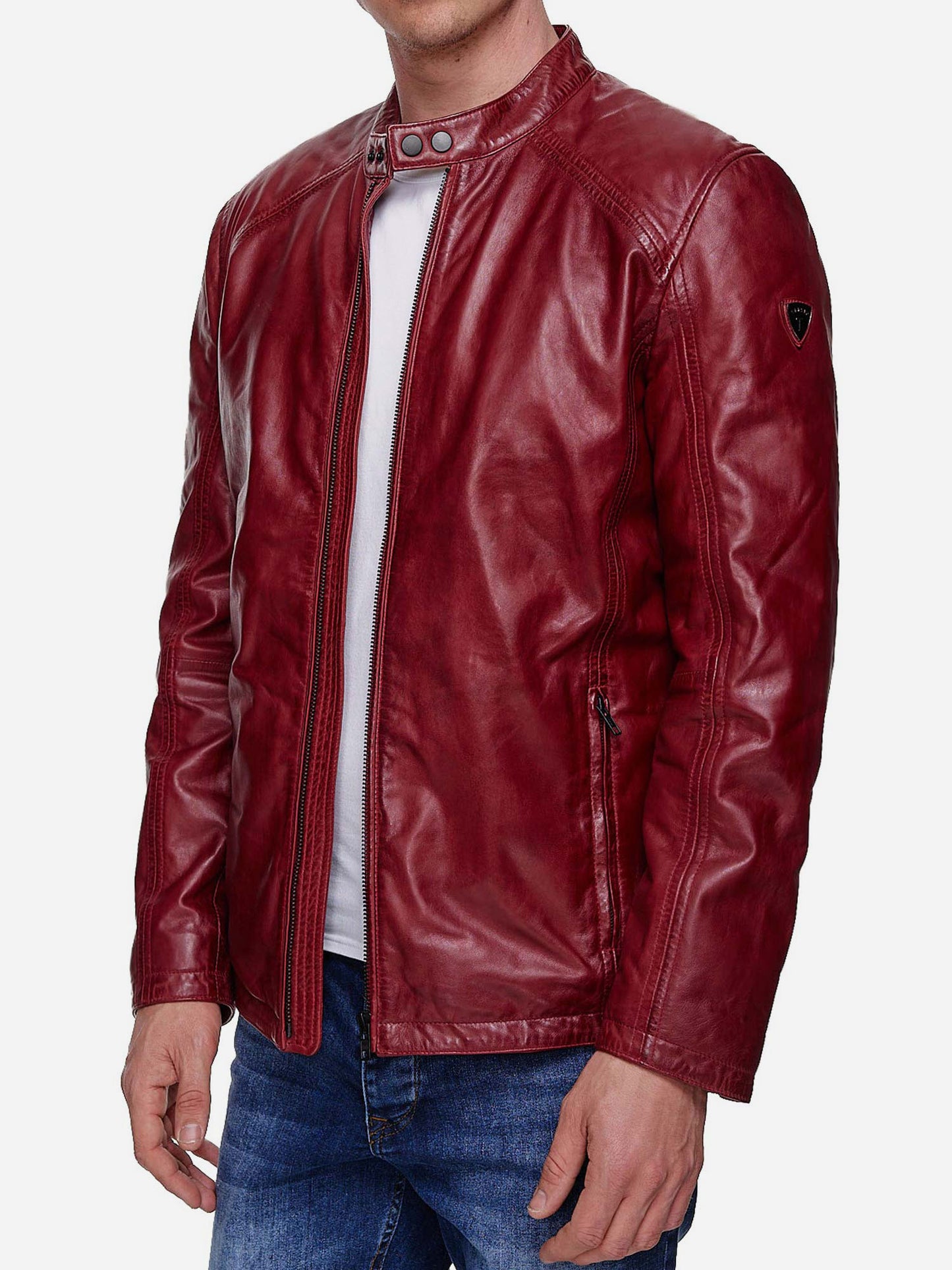 Tazzio Herren Jacke Lederjacke Echtleder 19707