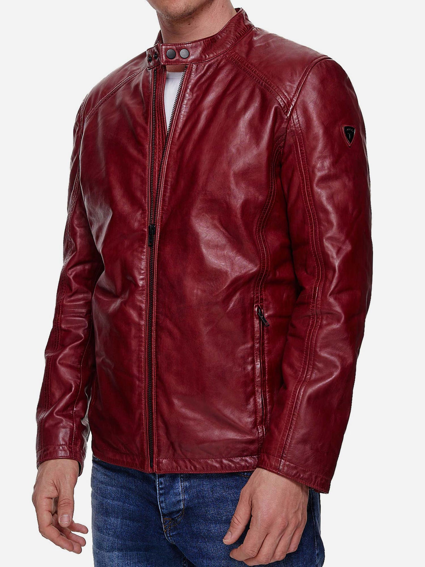 Tazzio Herren Jacke Lederjacke Echtleder 19707