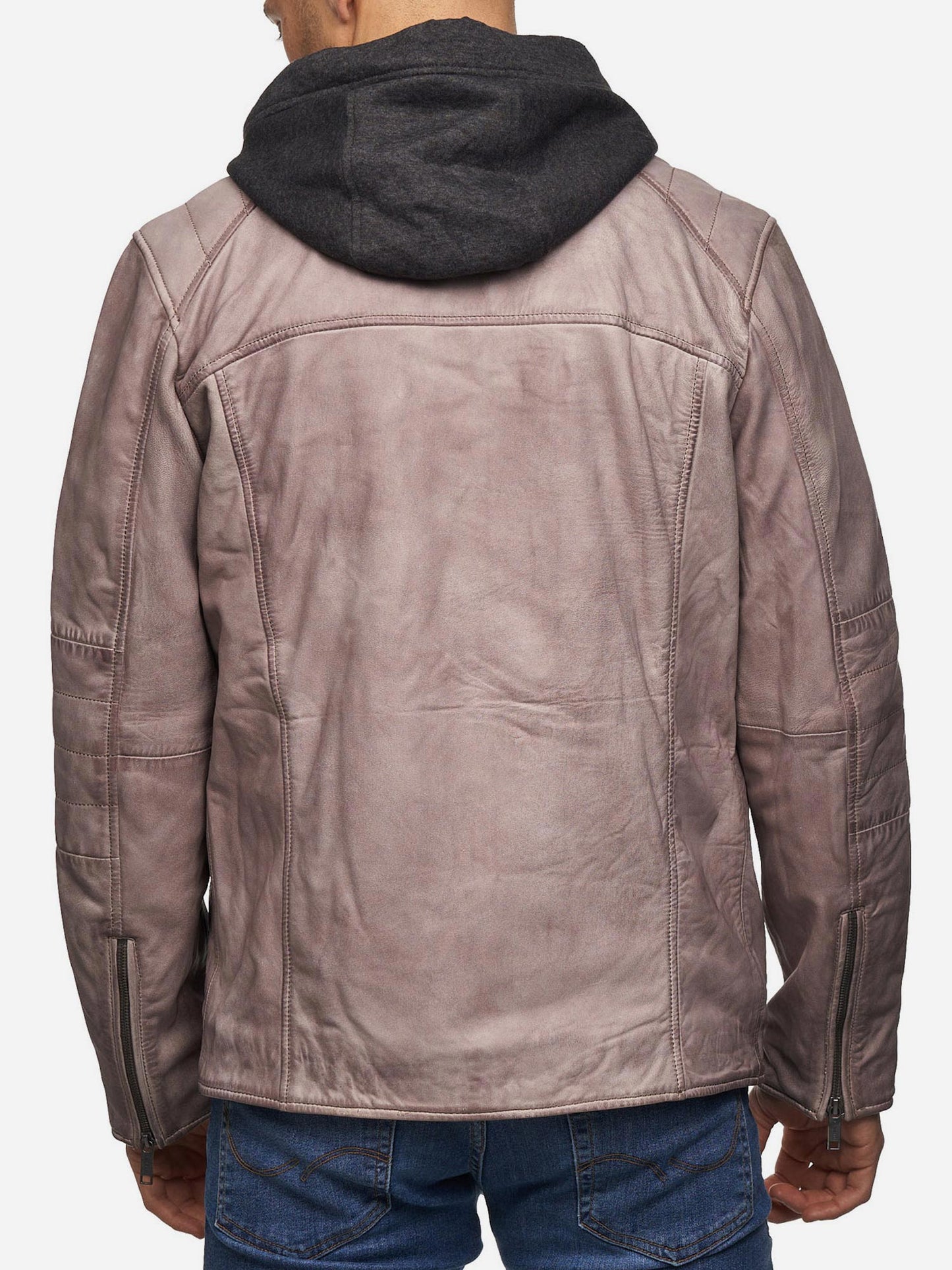 Tazzio Herren Lederjacke Two-in-One Style 19710