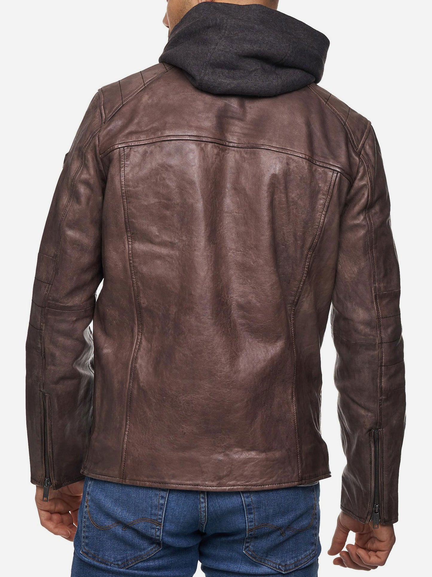 Tazzio Herren Lederjacke Two-in-One Style 19710