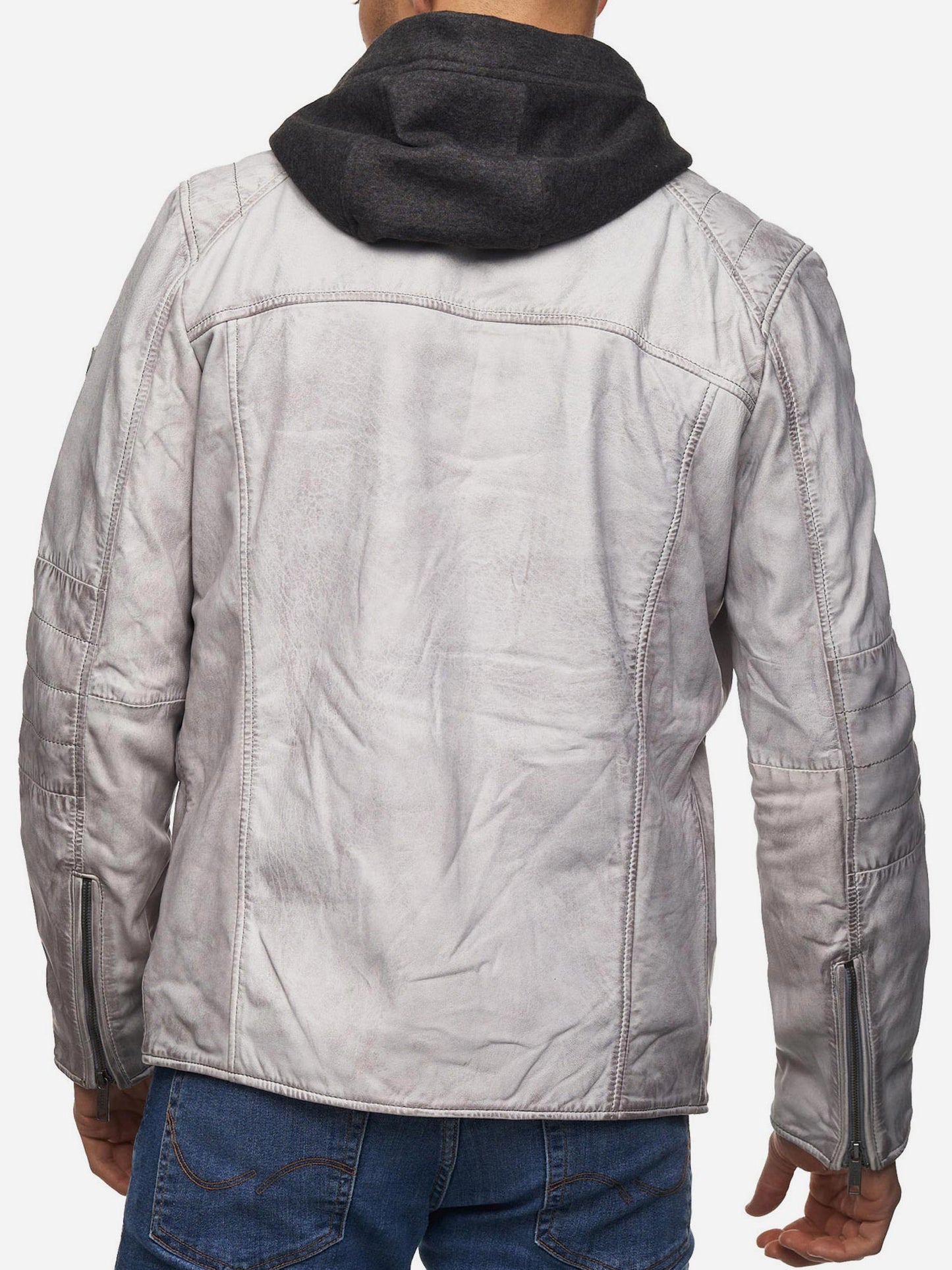 Tazzio Herren Lederjacke Two-in-One Style 19710