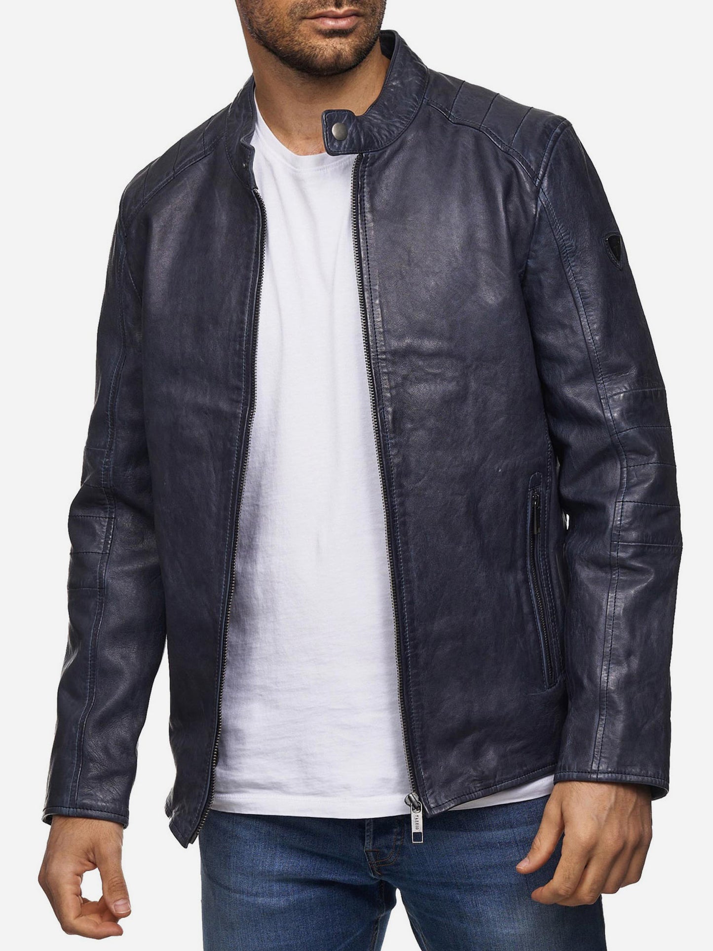 Tazzio Herren Lederjacke Two-in-One Style 19710