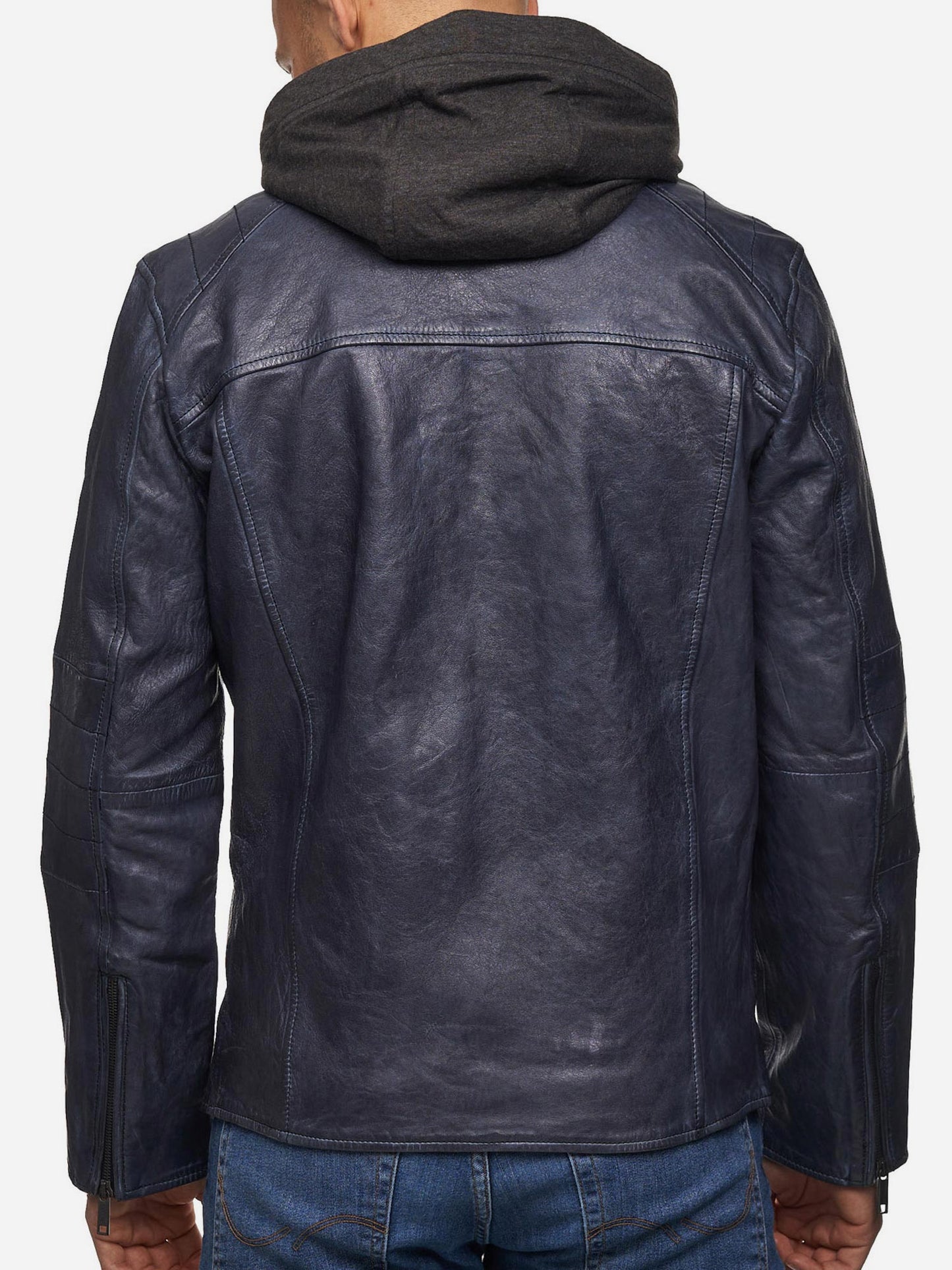 Tazzio Herren Lederjacke Two-in-One Style 19710