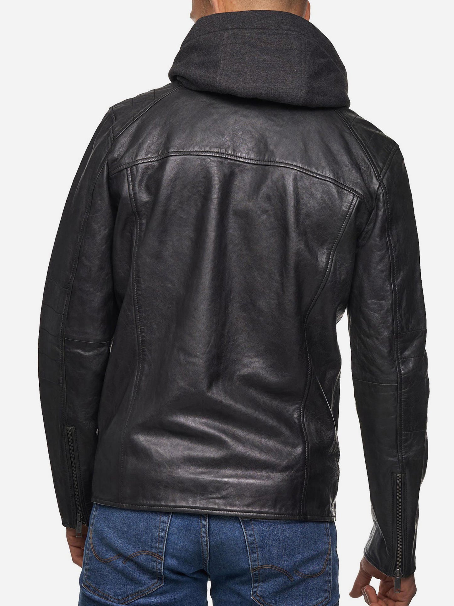 Tazzio Herren Lederjacke Two-in-One Style 19710