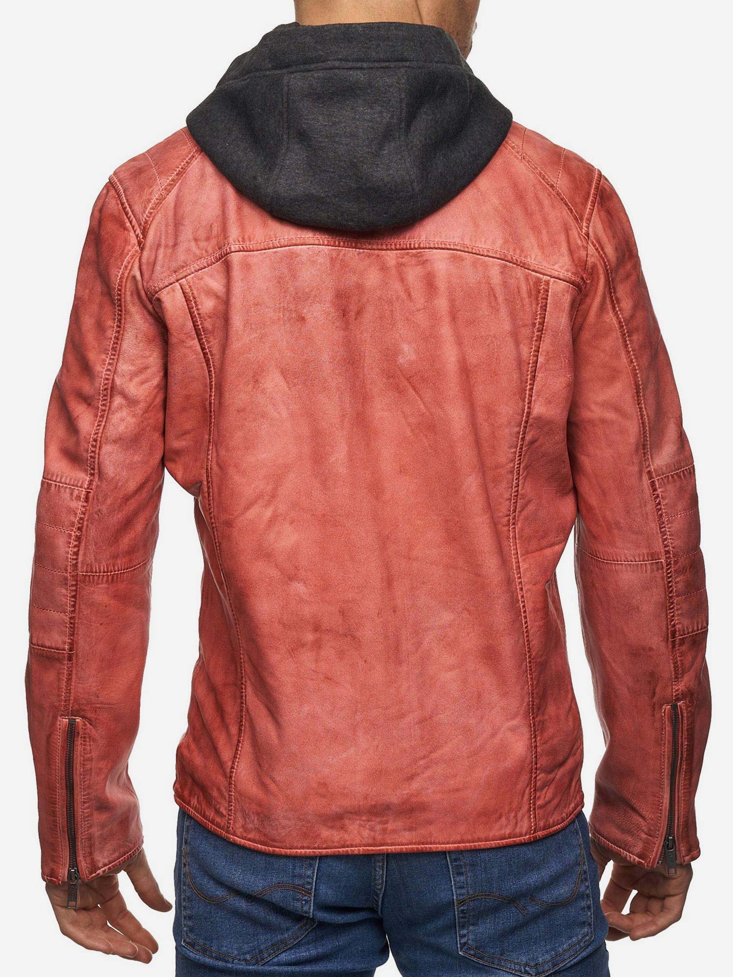Tazzio Herren Lederjacke Two-in-One Style 19710