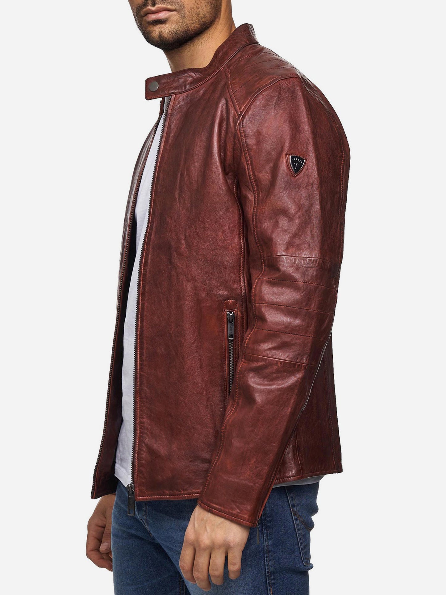 Tazzio Herren Lederjacke Two-in-One Style 19710