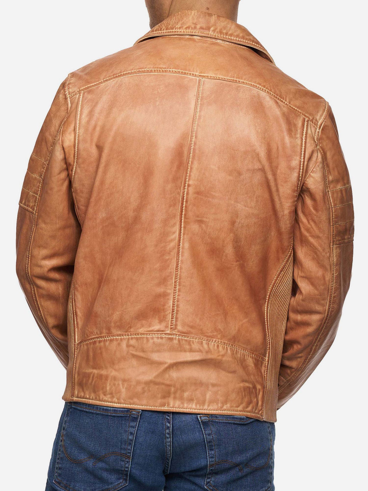 Tazzio Herren Lederjacke Biker-Look 19712