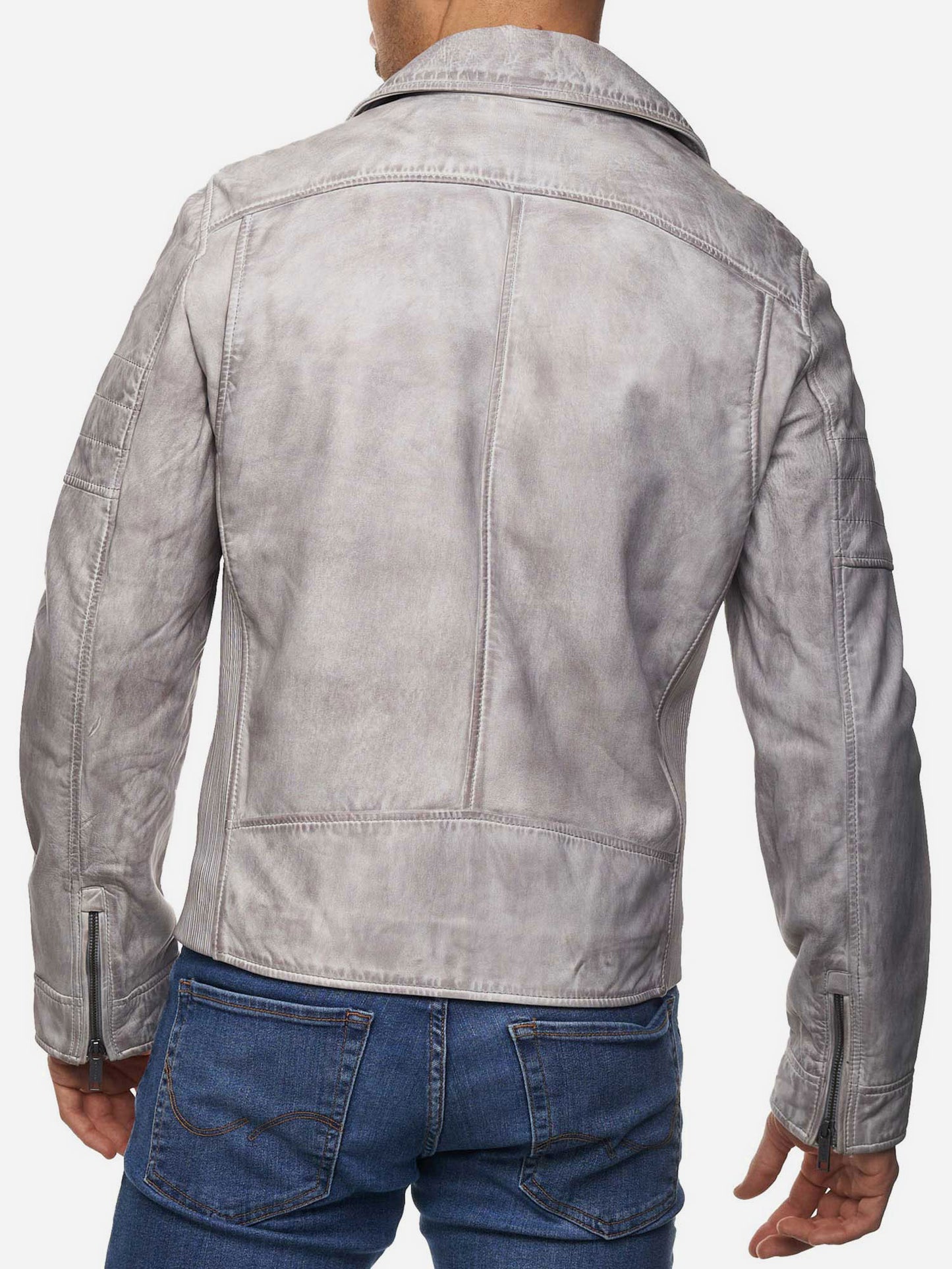 Tazzio Herren Lederjacke Biker-Look 19712