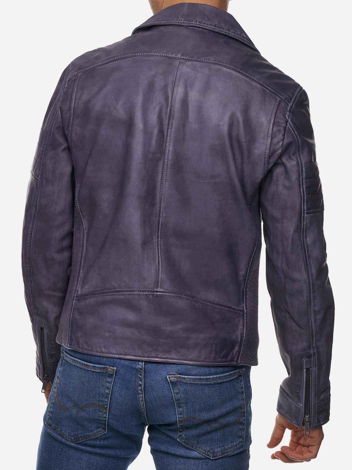 Tazzio Herren Lederjacke Biker-Look 19712