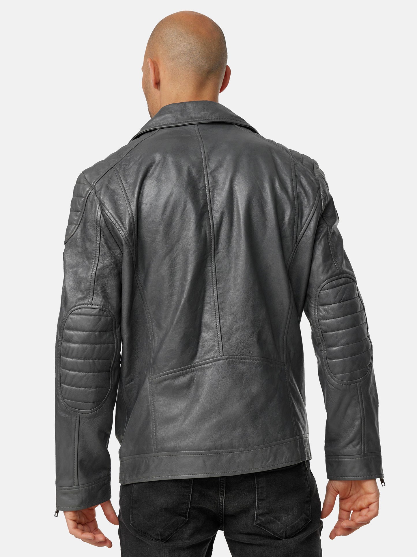 Tazzio Herren Lederjacke Biker-Look 19713