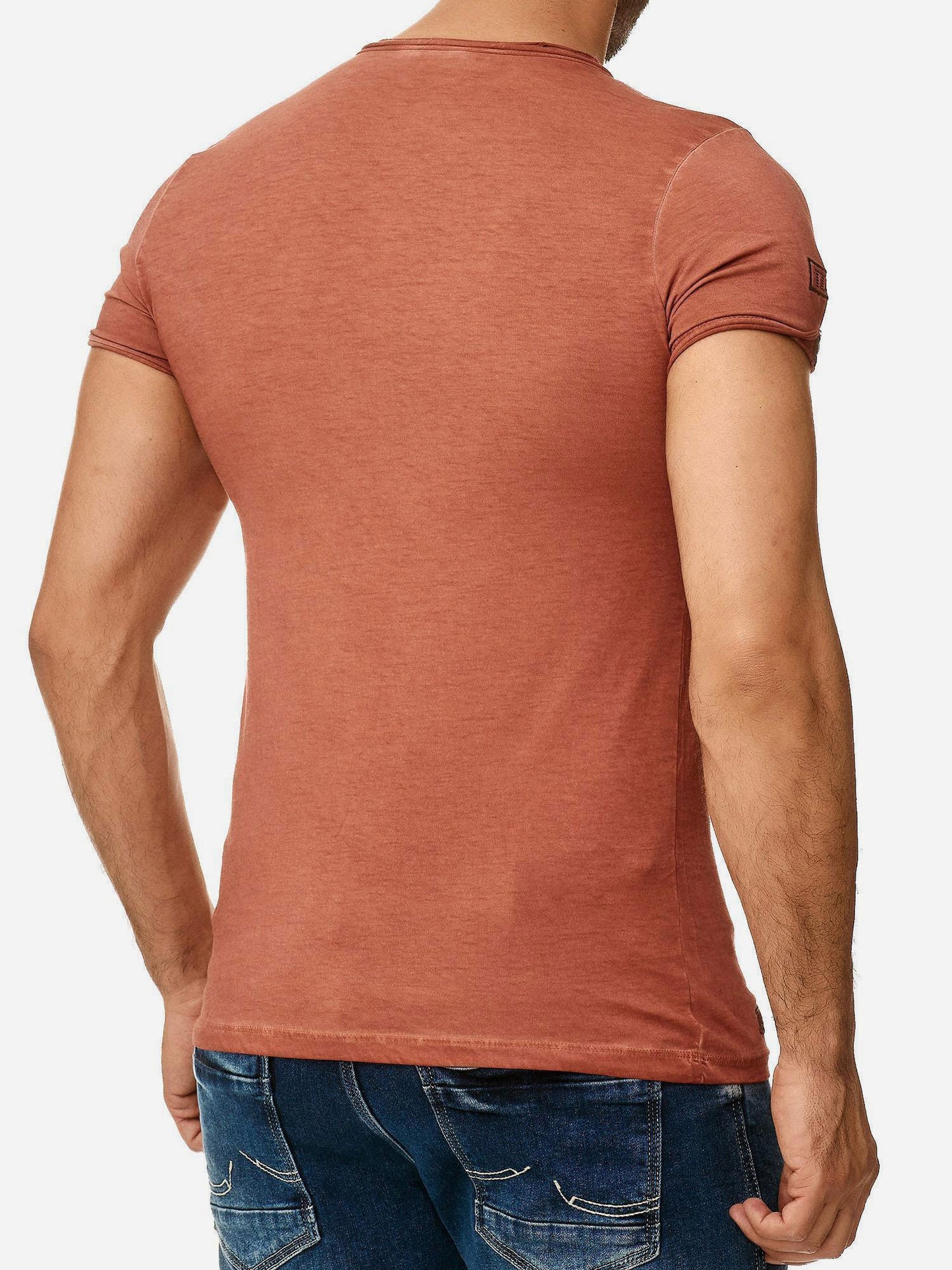 Tazzio Herren T-Shirt Ölwaschung 4050-1