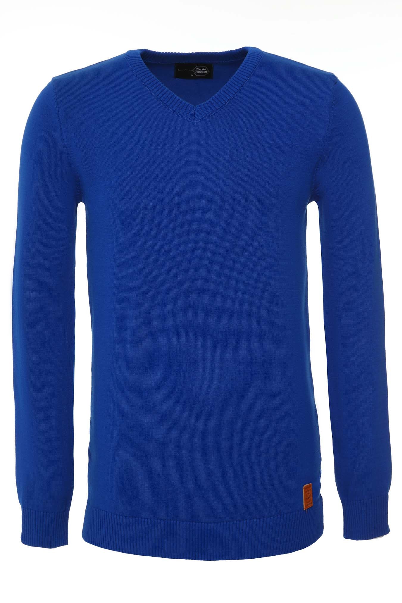Tazzio Herren Strickpullover V-Ausschnitt 401