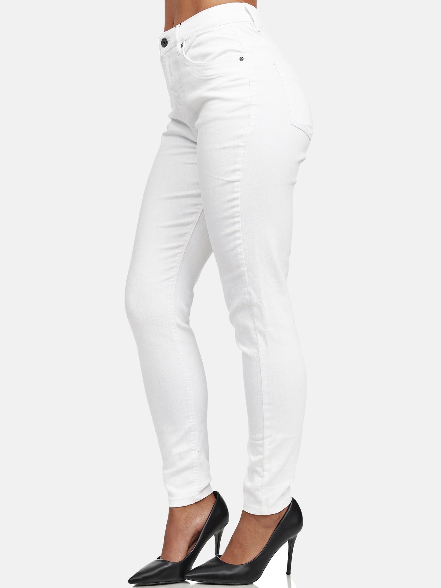 Tazzio Damen Skinny Fit High Waist Jeans F101