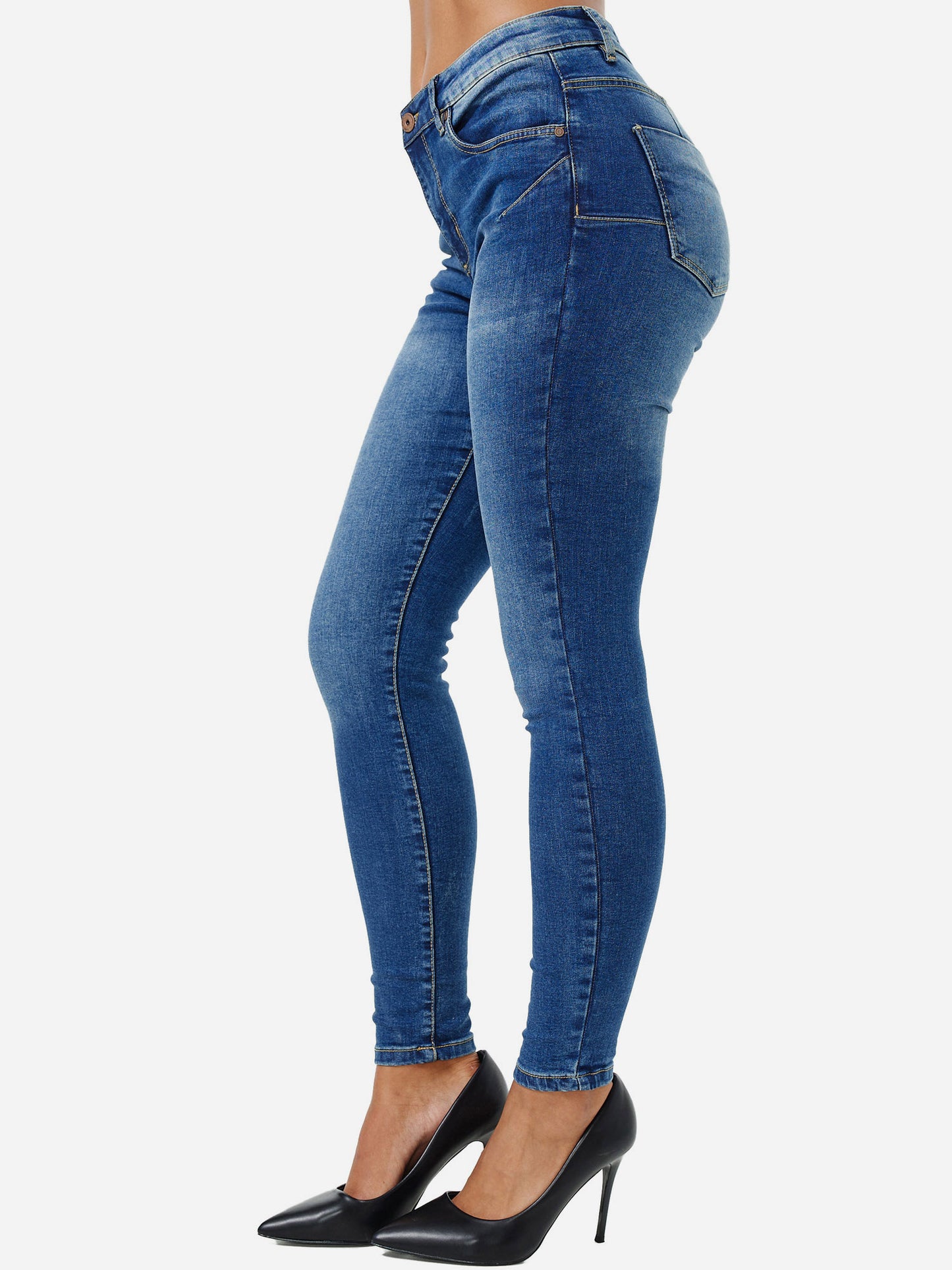 Tazzio Damen Skinny Fit Push Up Jeans F106