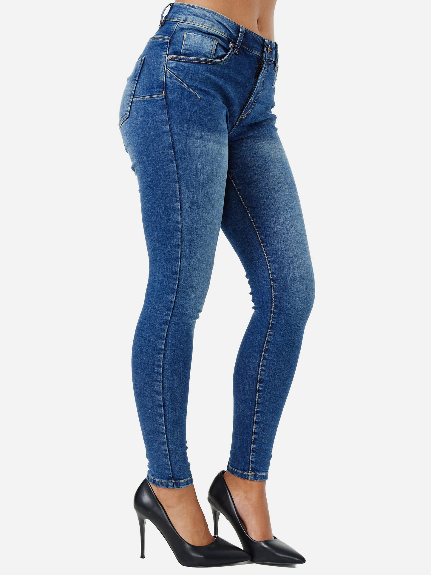 Tazzio Damen Skinny Fit Push Up Jeans F106