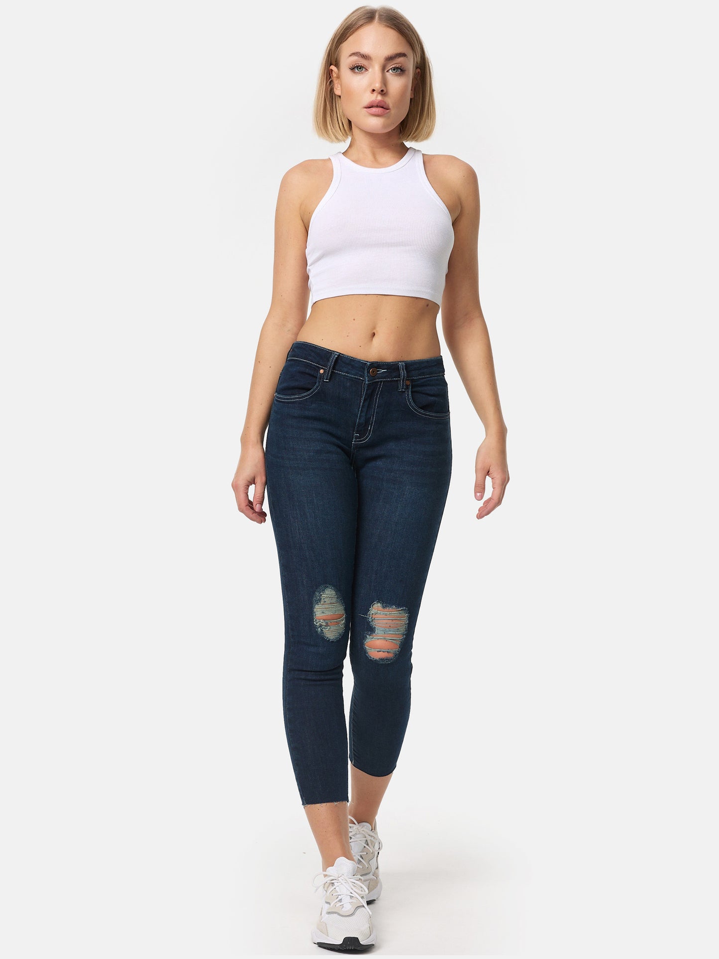 Tazzio Damen Skinny Fit Jeans F111