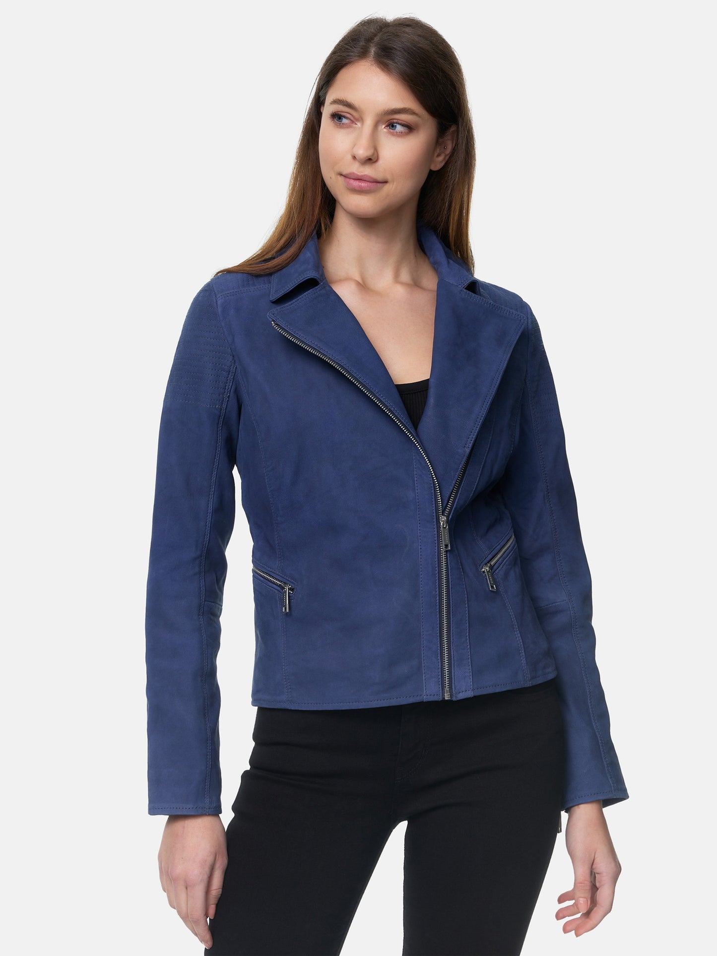 Veste en cuir pour femme Tazzio F500
