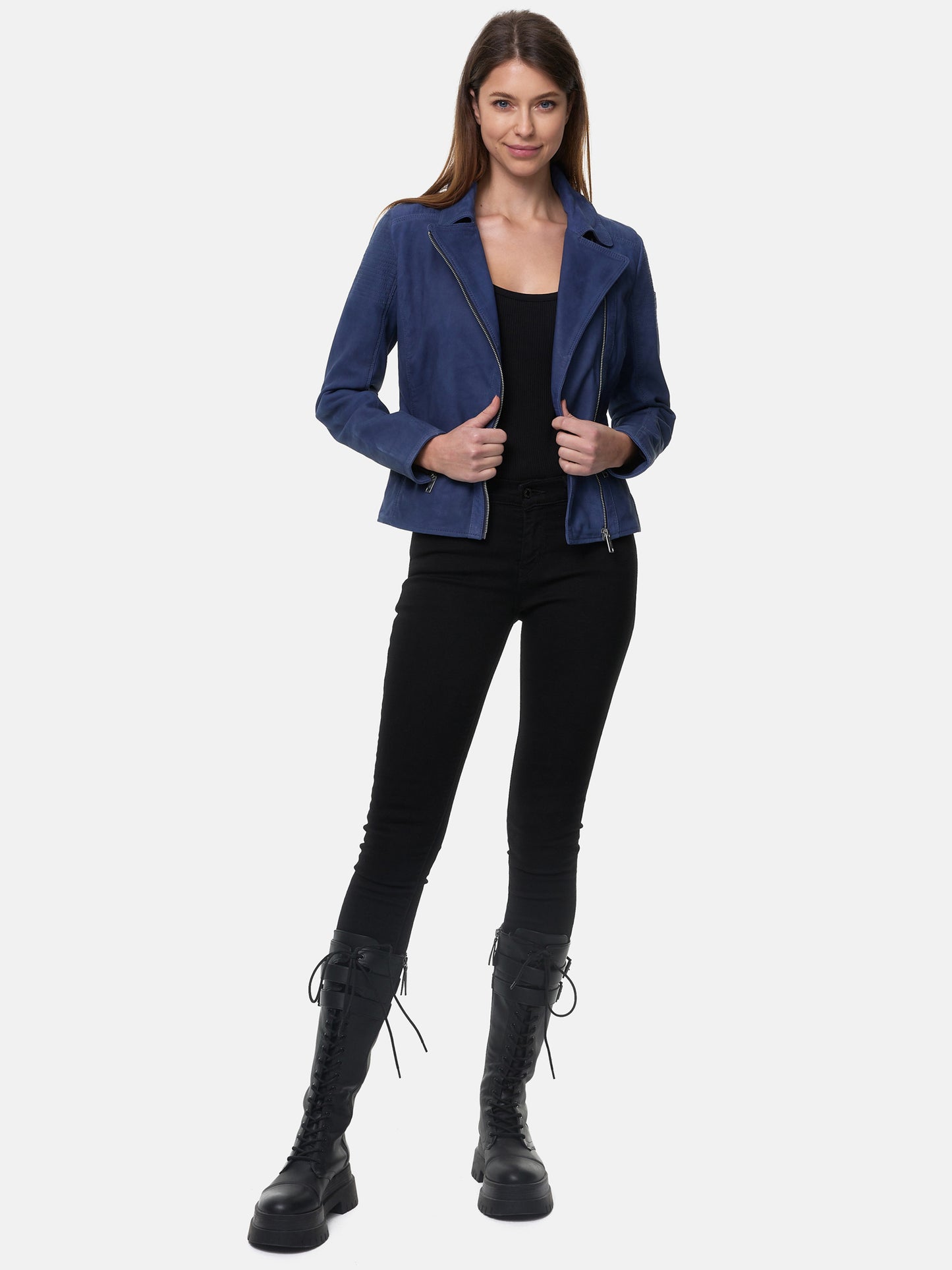 Veste en cuir pour femme Tazzio F500
