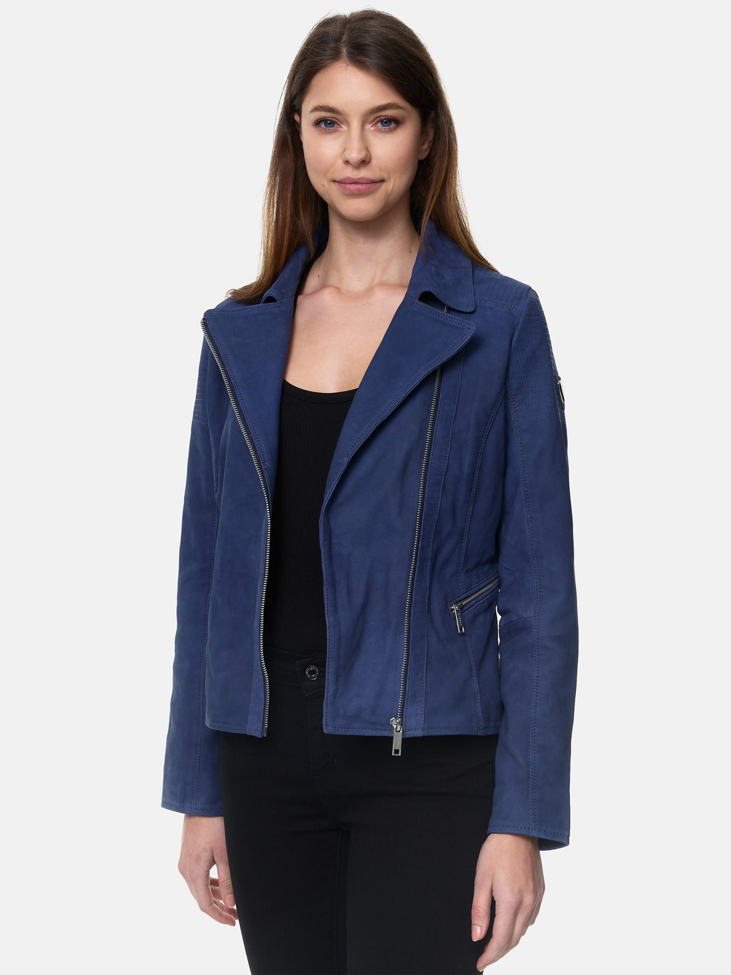 Veste en cuir pour femme Tazzio F500