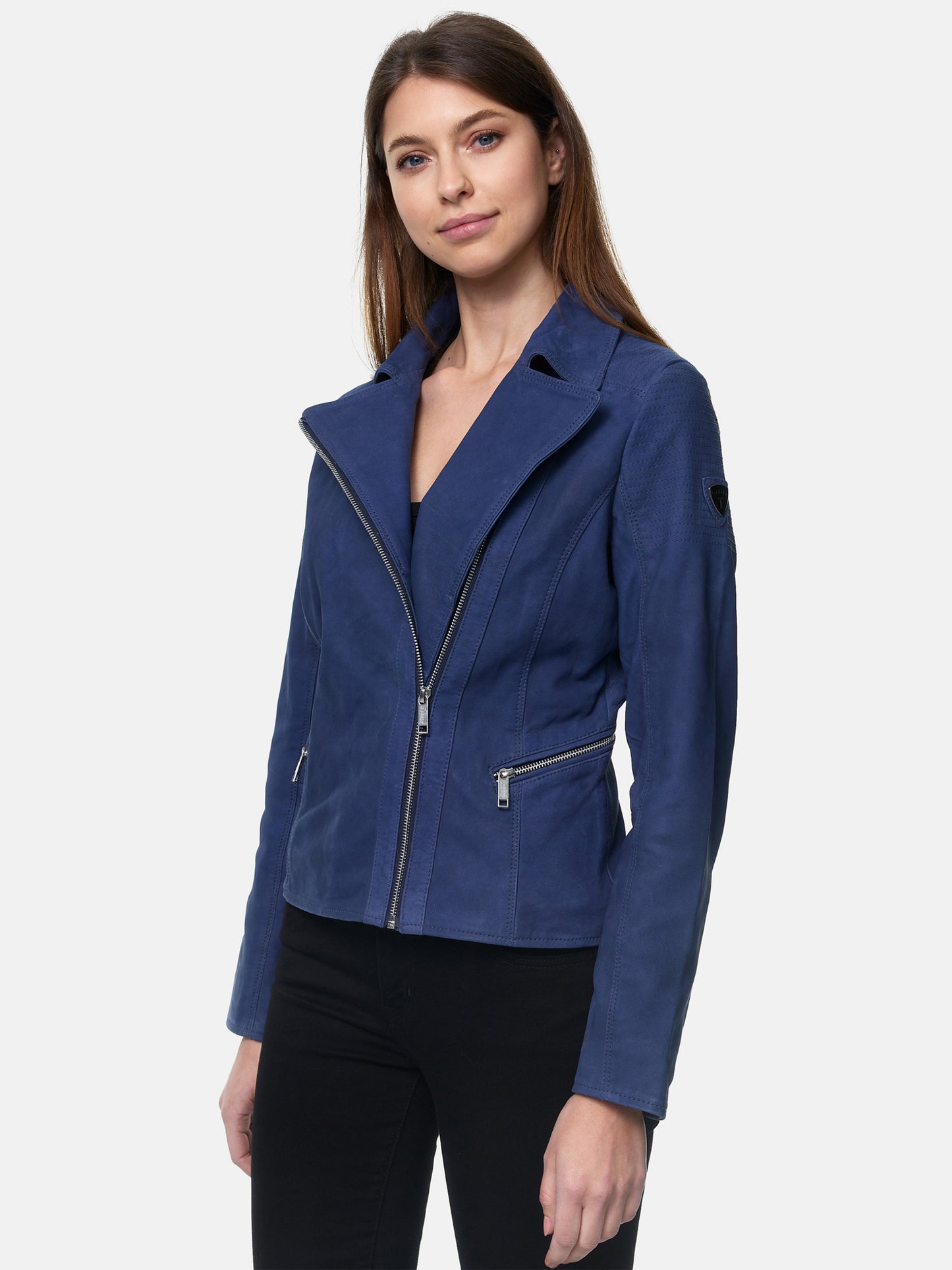 Veste en cuir pour femme Tazzio F500