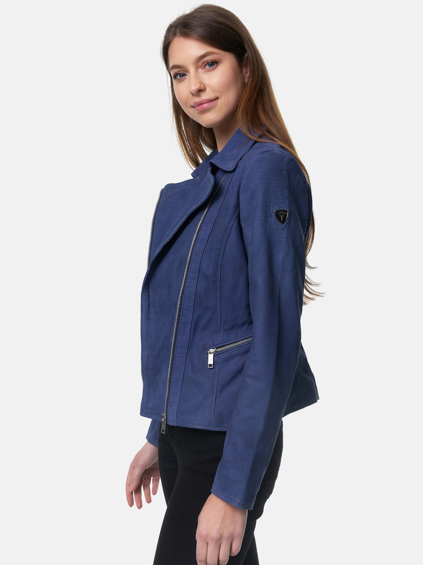 Veste en cuir pour femme Tazzio F500