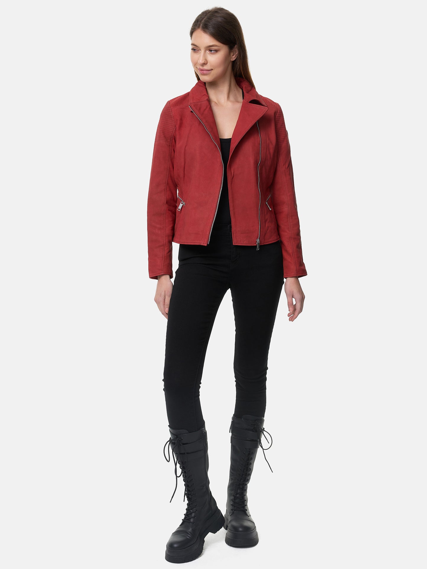 Veste en cuir pour femme Tazzio F500