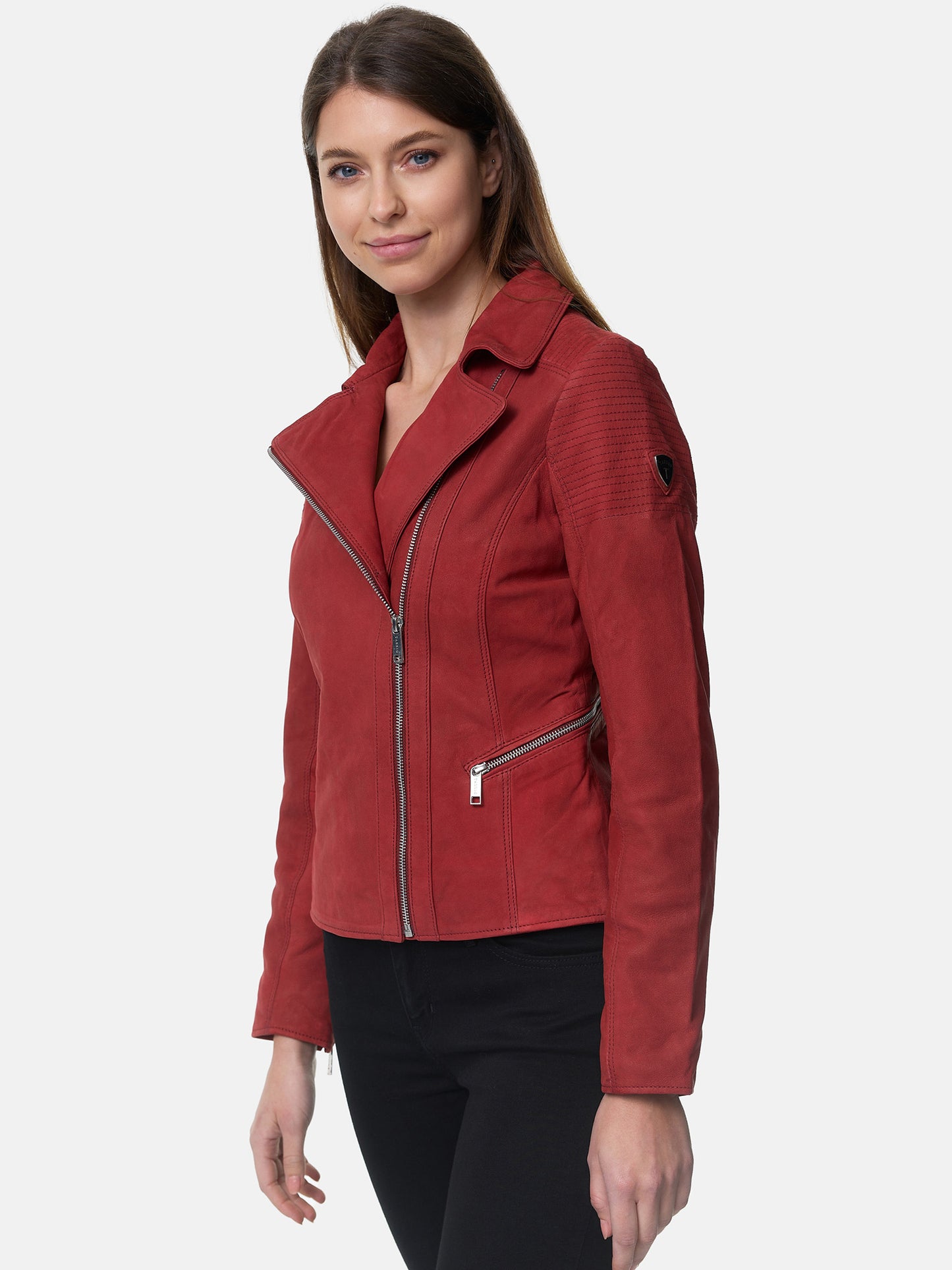 Veste en cuir pour femme Tazzio F500