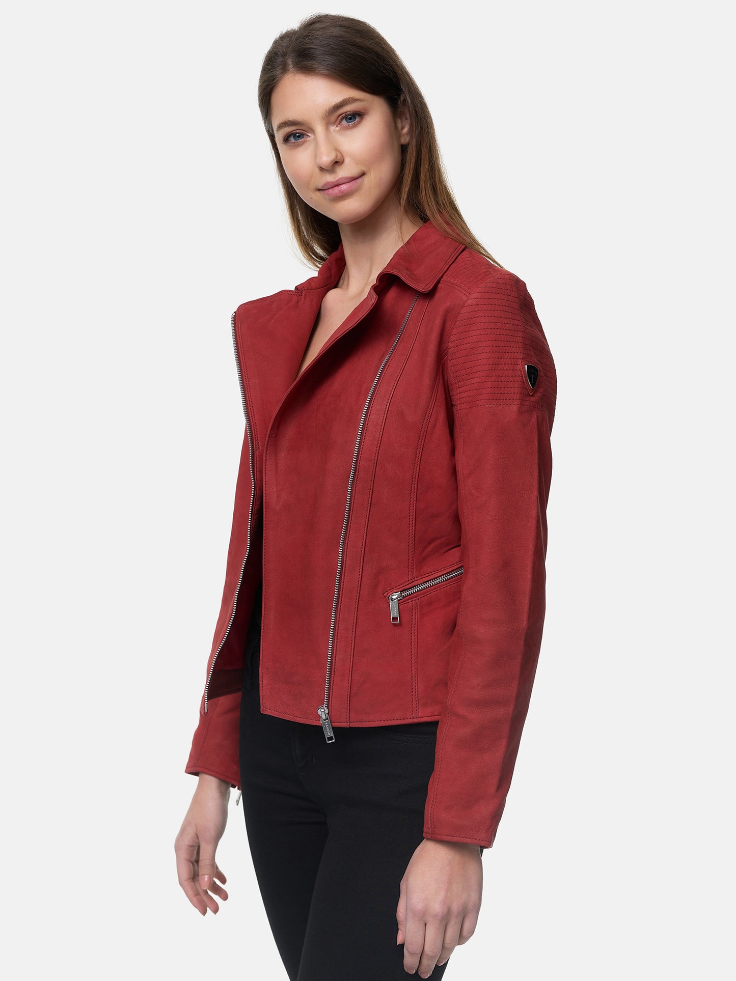 Veste en cuir pour femme Tazzio F500