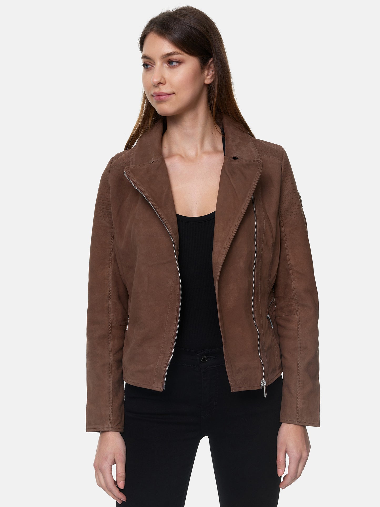Veste en cuir pour femme Tazzio F500